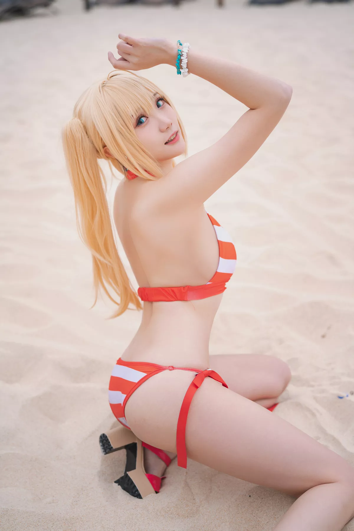 Nero Swimsuit 水着 Cosplay 【瓜希酱】 美女 福报 尼禄