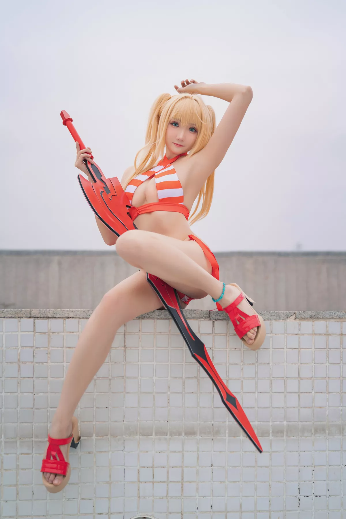 Nero Swimsuit 水着 Cosplay 【瓜希酱】 美女 福报 尼禄