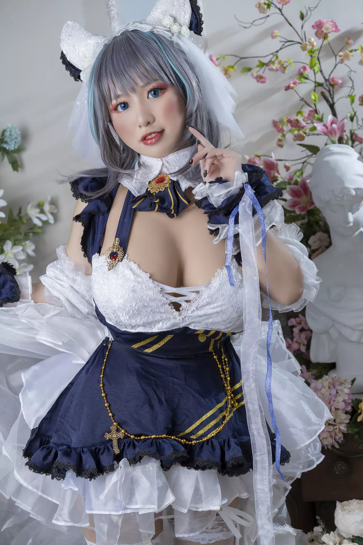 Cheshire 尤物 Cosplay 福利 ちょうの】 【Cho 柴郡 Black Maid No
