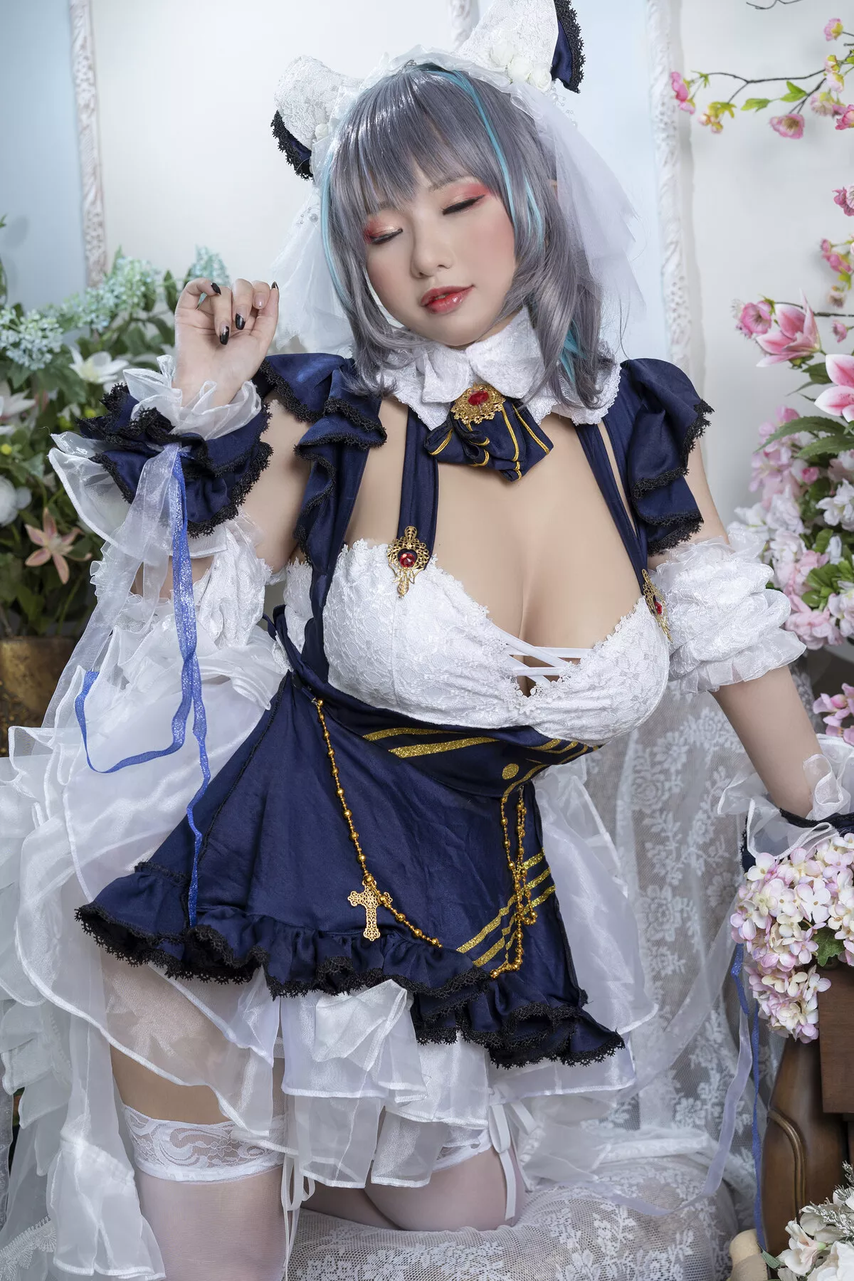 Cheshire 尤物 Cosplay 福利 ちょうの】 【Cho 柴郡 Black Maid No
