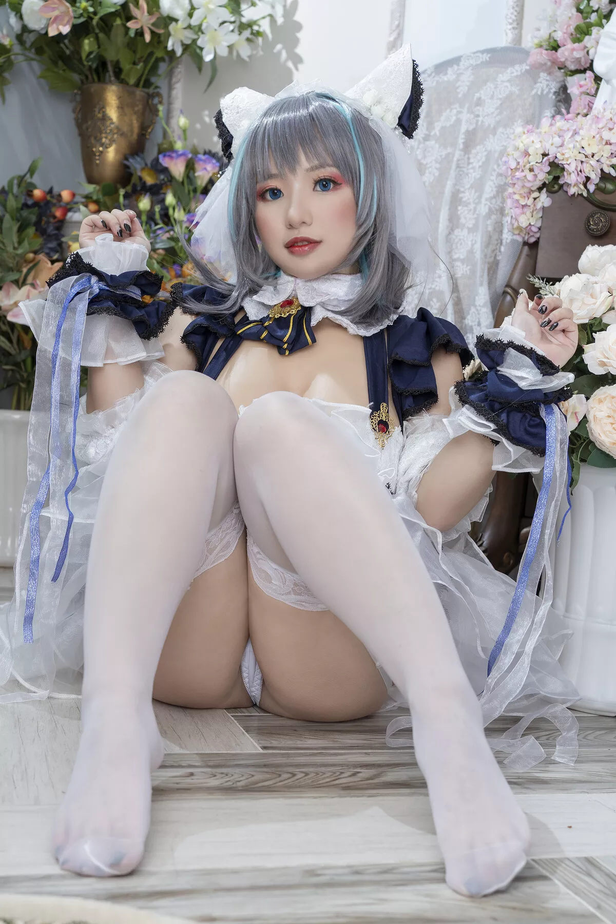 Cheshire 尤物 Cosplay 福利 ちょうの】 【Cho 柴郡 Black Maid No