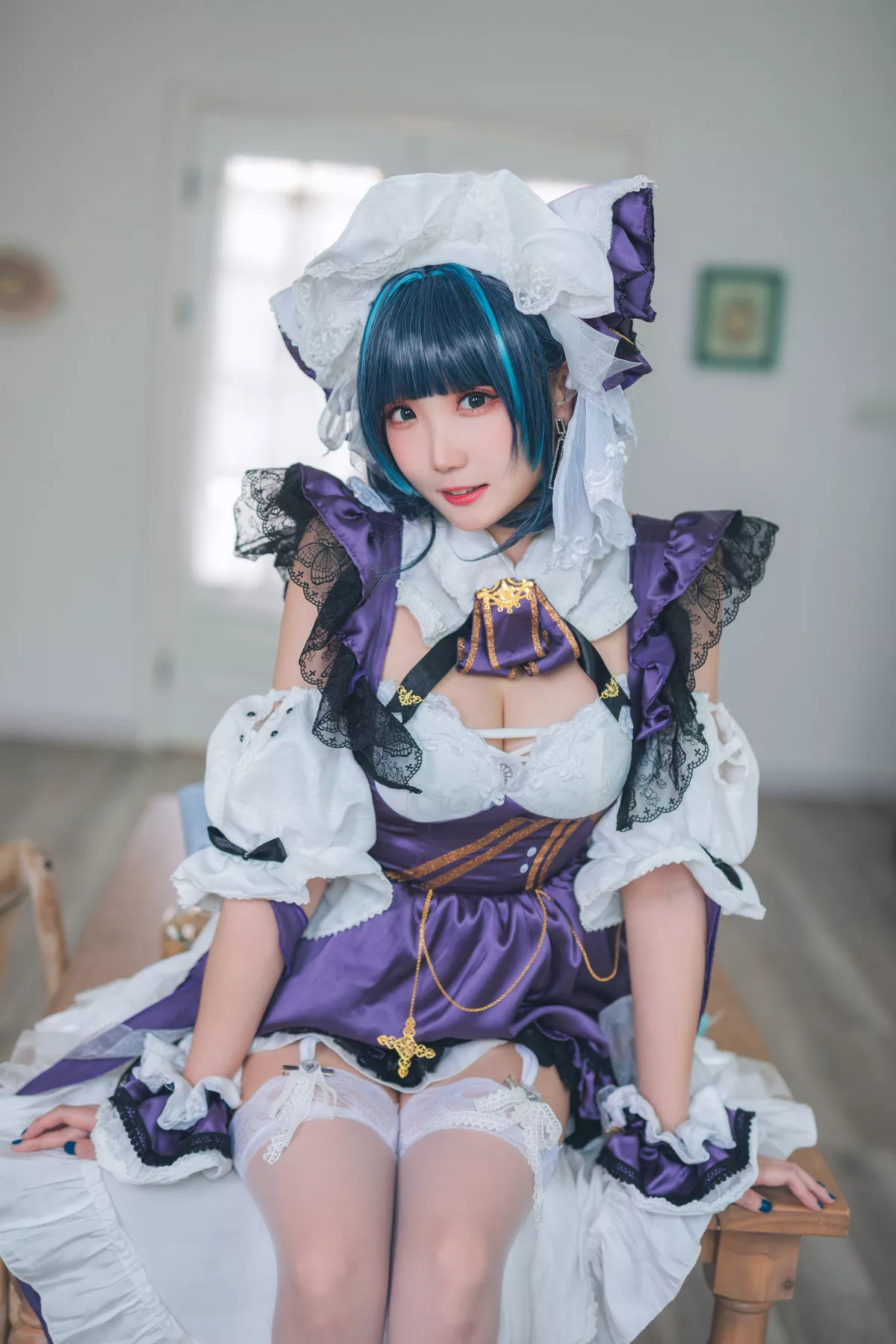 Cosplay 美女 Cheshire Maid 福利 【瓜希酱】 柴郡