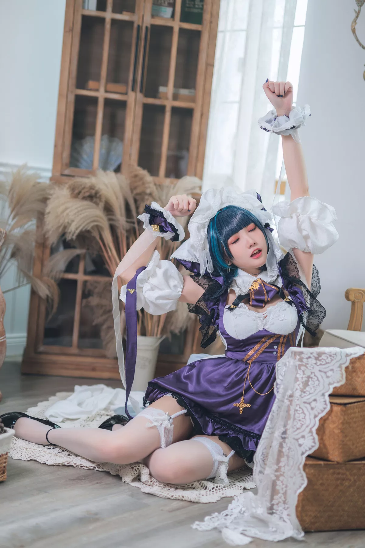 Cosplay 美女 Cheshire Maid 福利 【瓜希酱】 柴郡