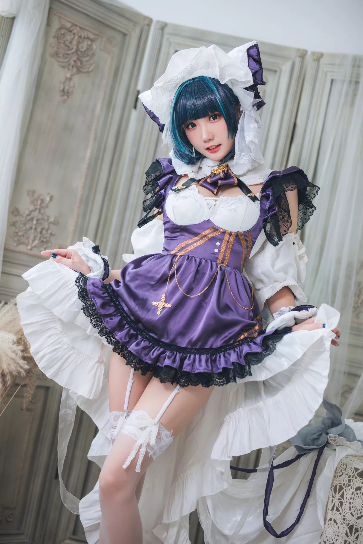 Cosplay 美女 Cheshire Maid 福利 【瓜希酱】 柴郡