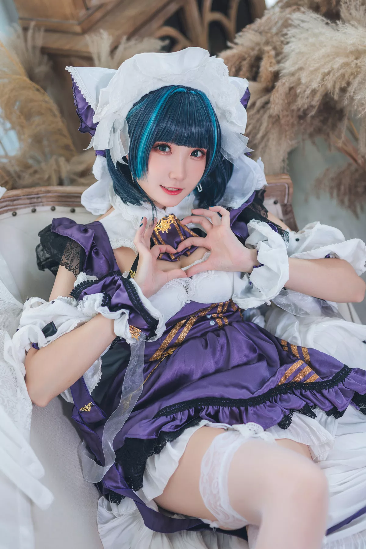 Cosplay 美女 Cheshire Maid 福利 【瓜希酱】 柴郡