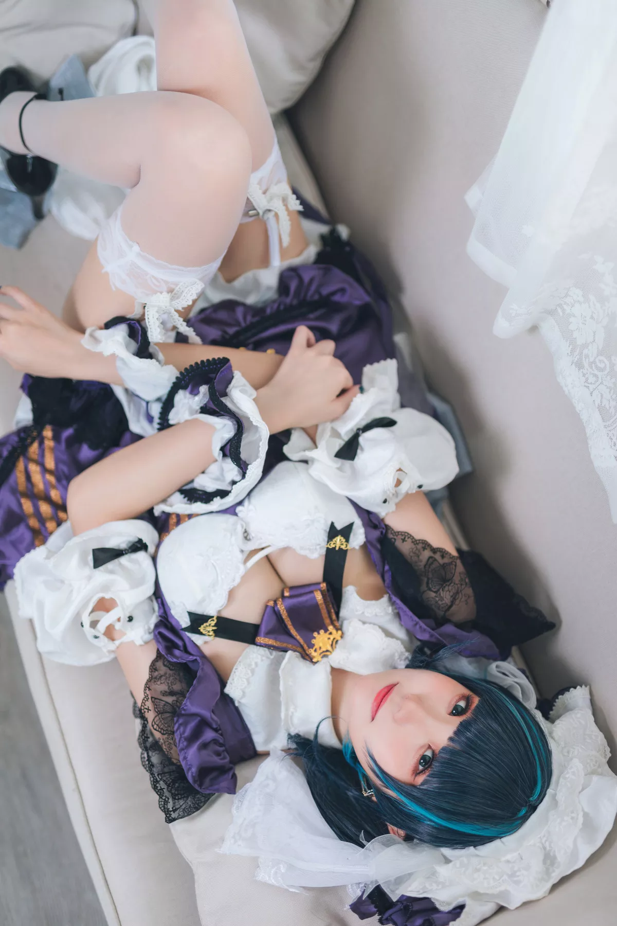 Cosplay 美女 Cheshire Maid 福利 【瓜希酱】 柴郡