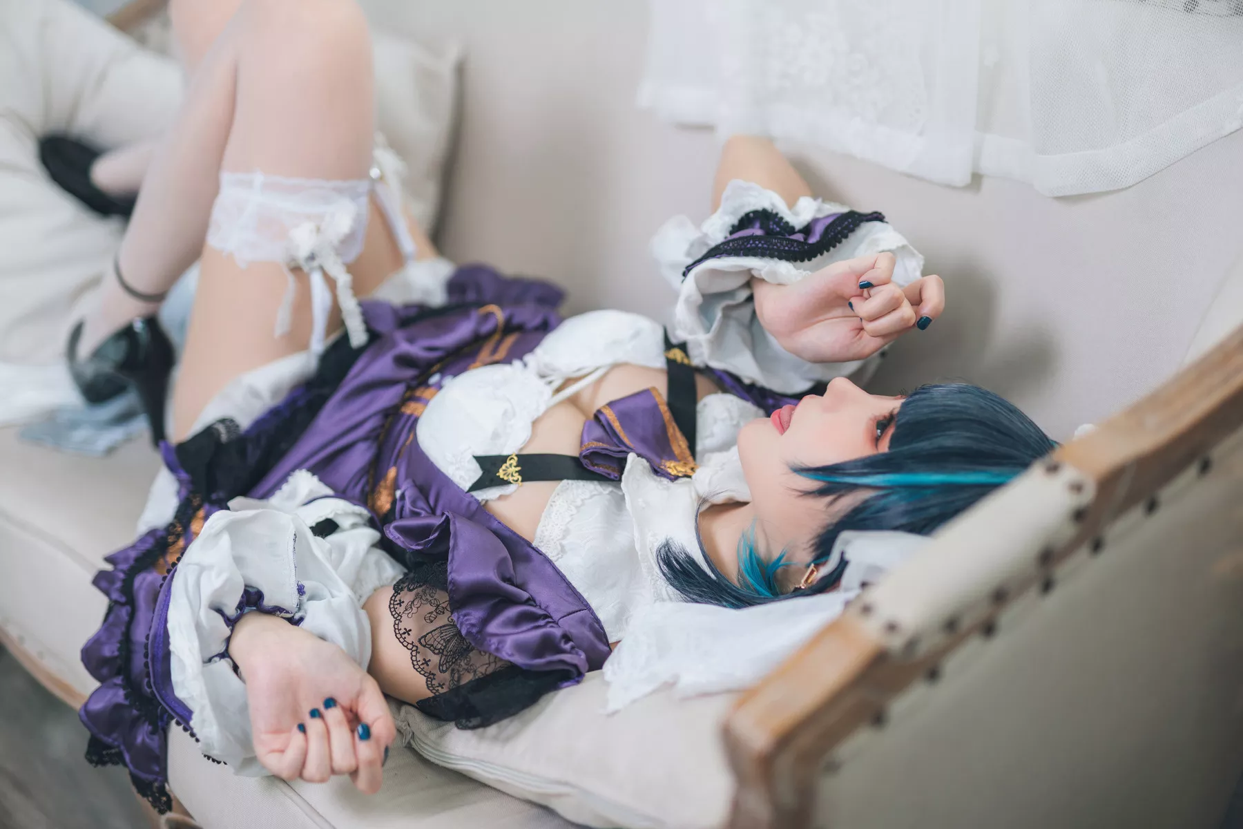 Cosplay 美女 Cheshire Maid 福利 【瓜希酱】 柴郡