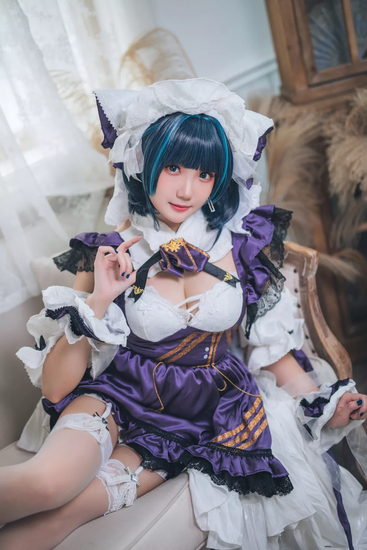 Cosplay 美女 Cheshire Maid 福利 【瓜希酱】 柴郡