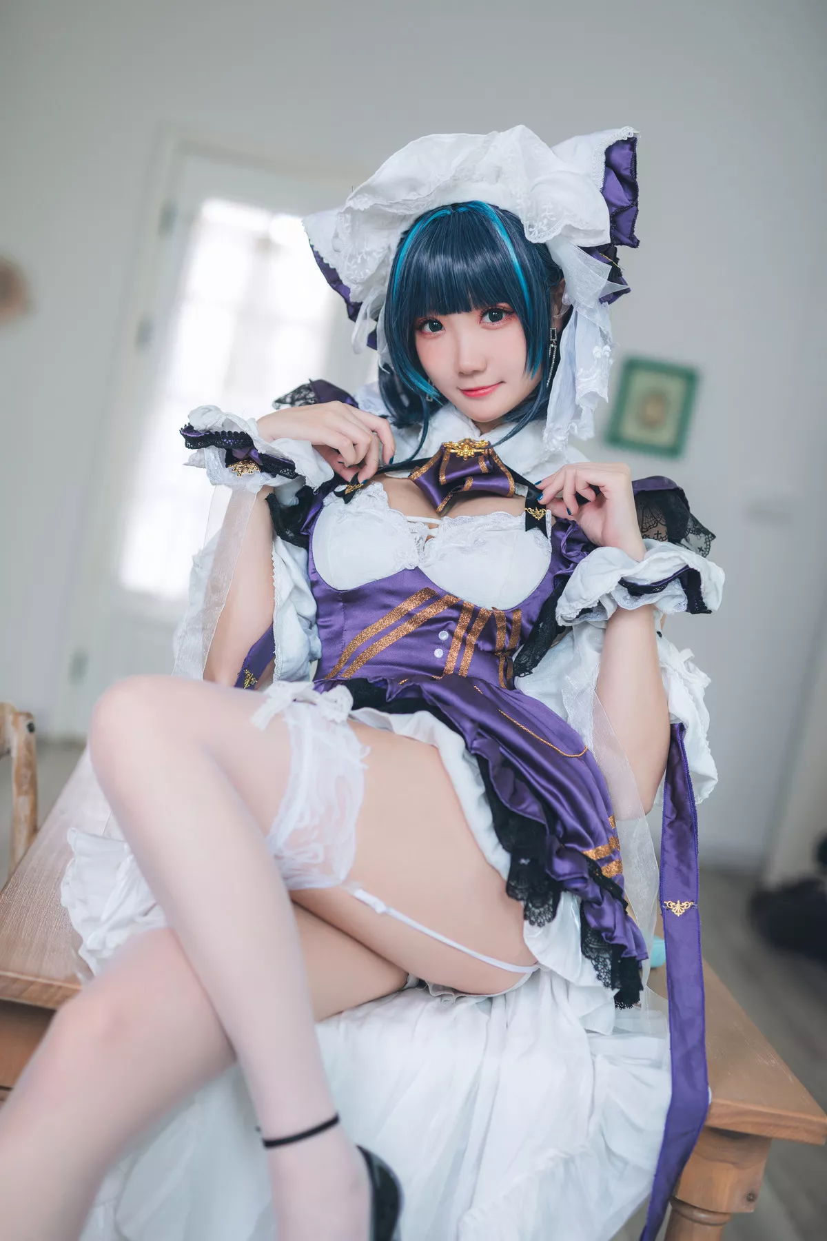 Cosplay 美女 Cheshire Maid 福利 【瓜希酱】 柴郡