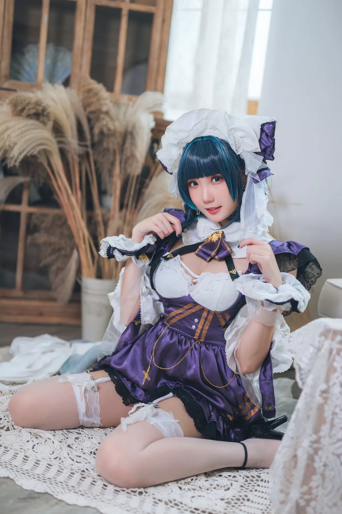 Cosplay 美女 Cheshire Maid 福利 【瓜希酱】 柴郡