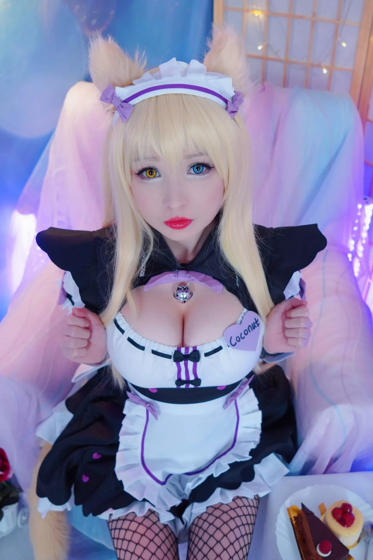Rose】 (Nekopara ぱら) Coconut Cosplay 【Hidori 仙女 福利