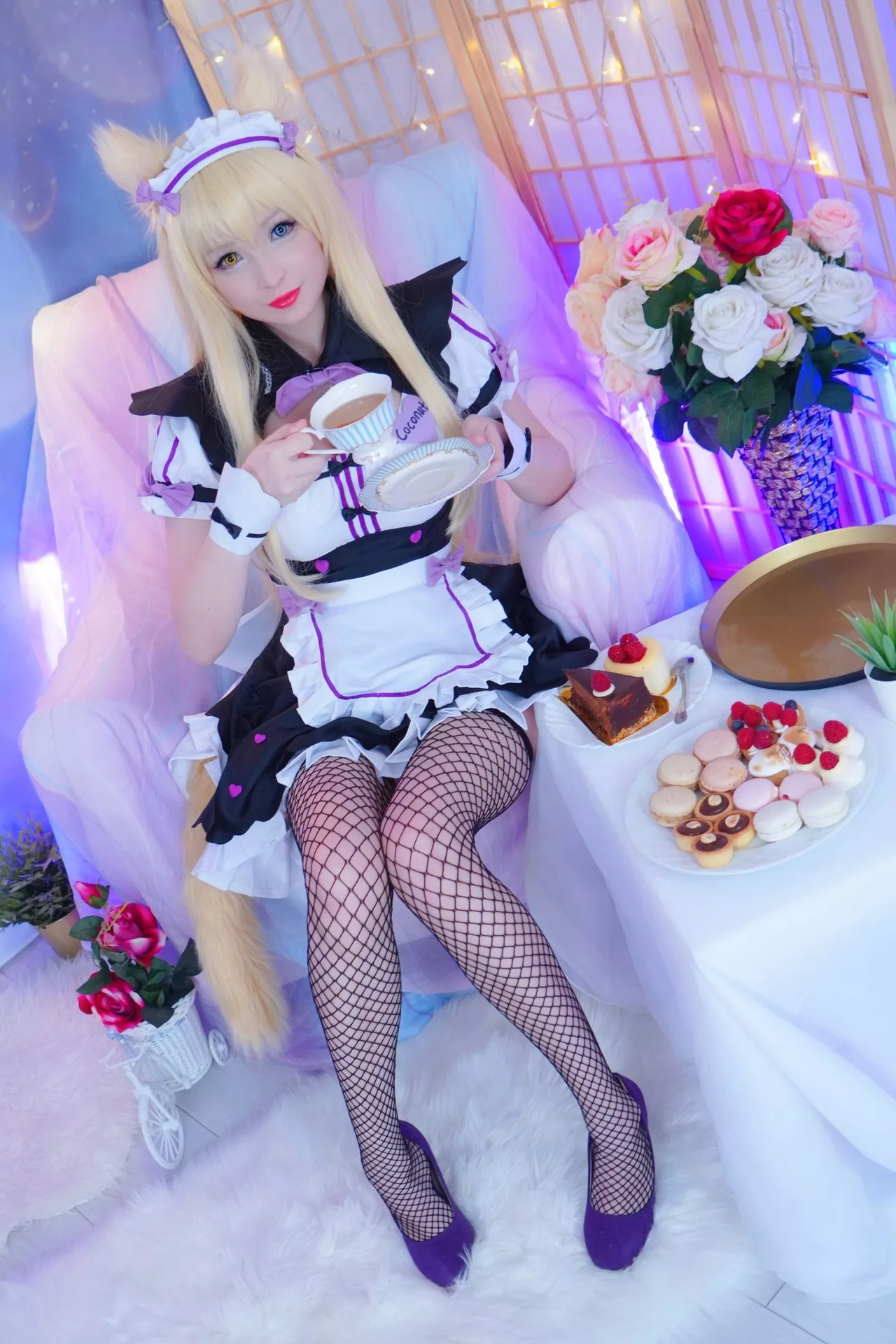 Rose】 (Nekopara ぱら) Coconut Cosplay 【Hidori 仙女 福利