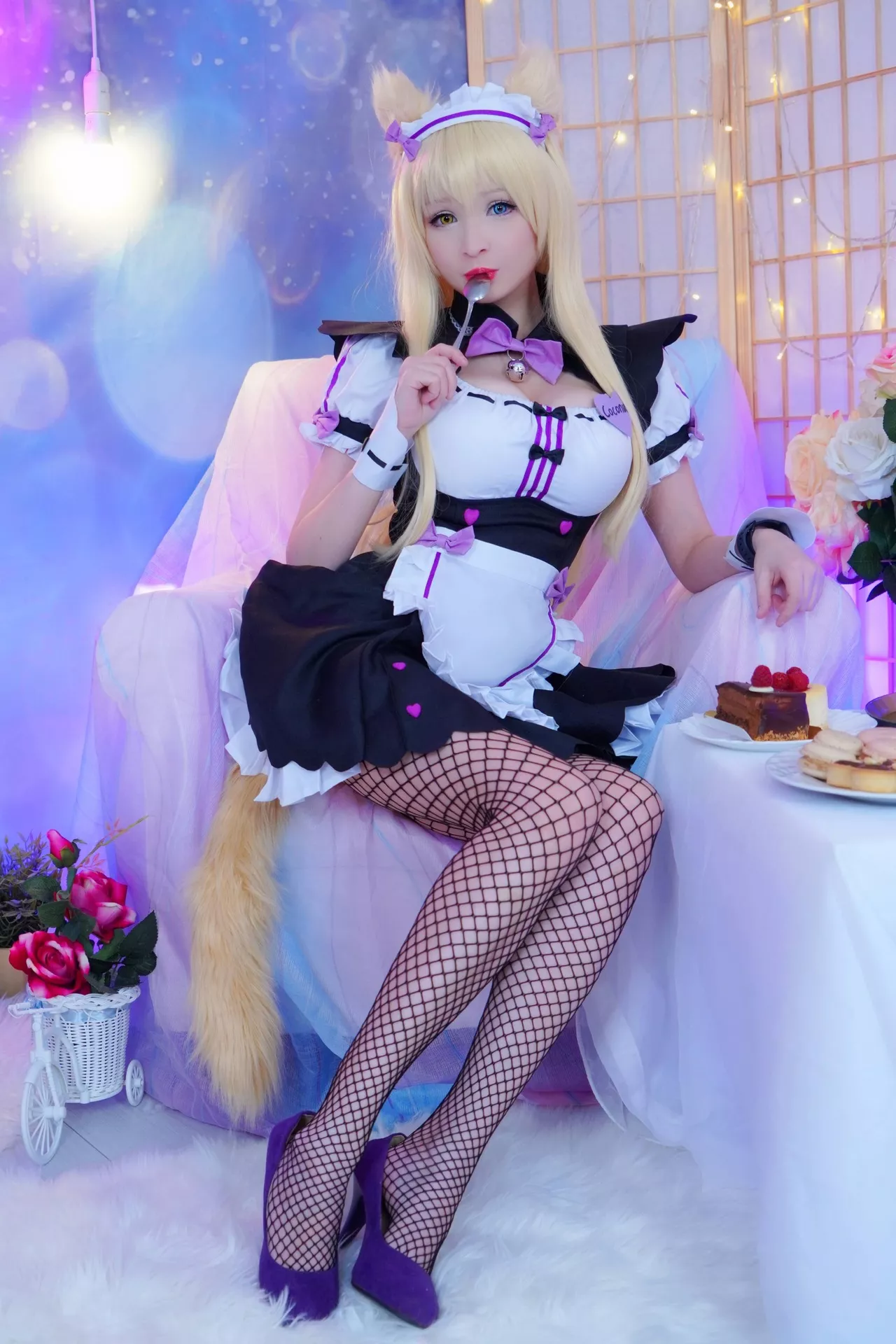 Rose】 (Nekopara ぱら) Coconut Cosplay 【Hidori 仙女 福利
