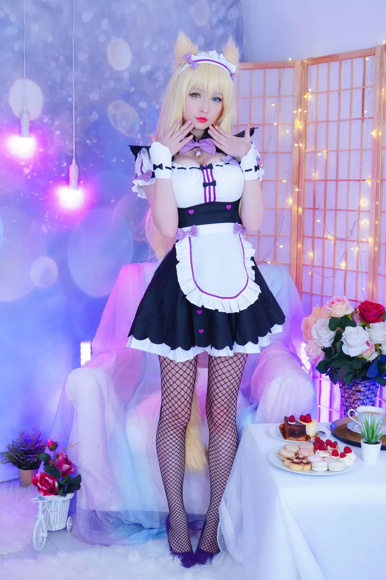 Rose】 (Nekopara ぱら) Coconut Cosplay 【Hidori 仙女 福利