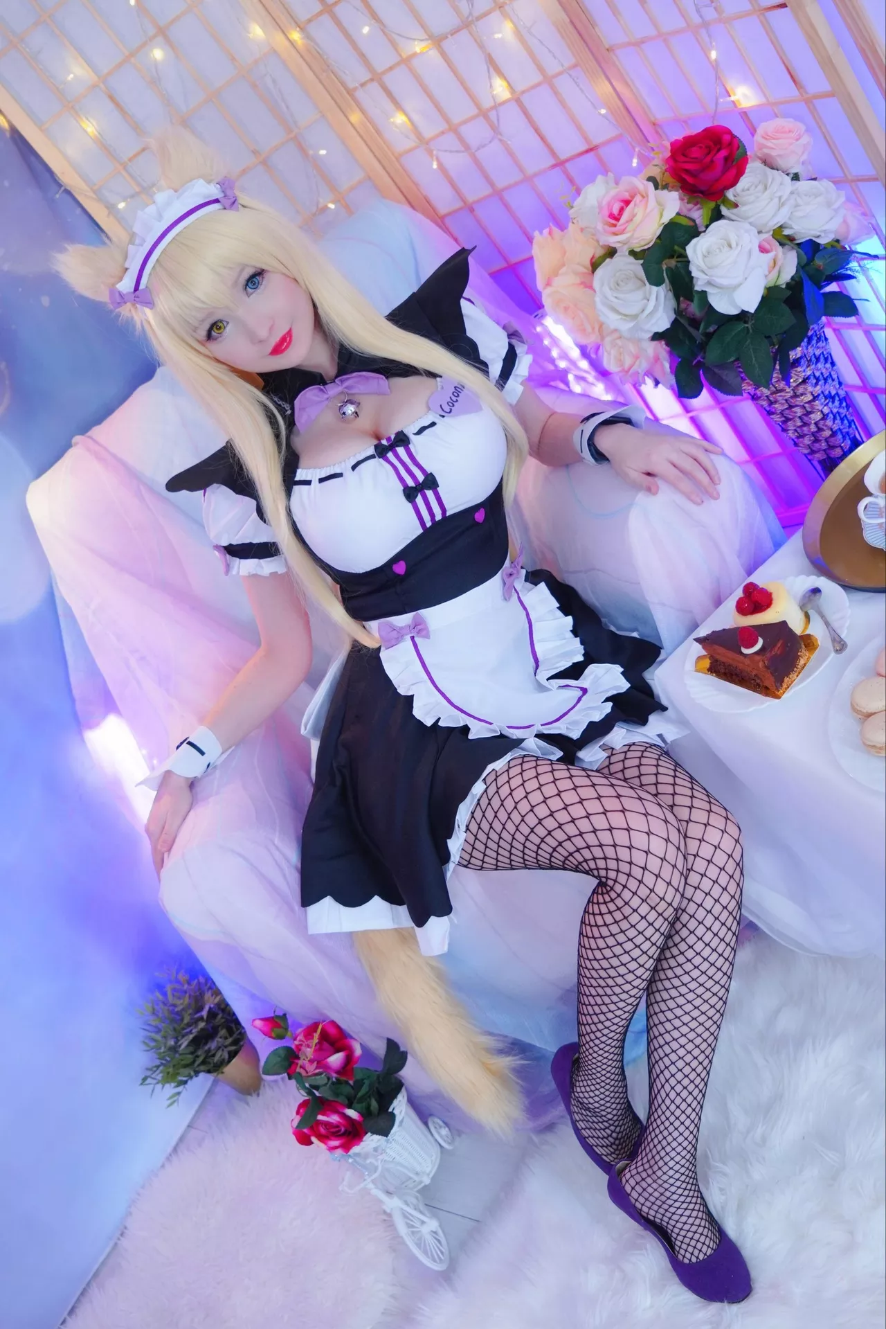 Rose】 (Nekopara ぱら) Coconut Cosplay 【Hidori 仙女 福利