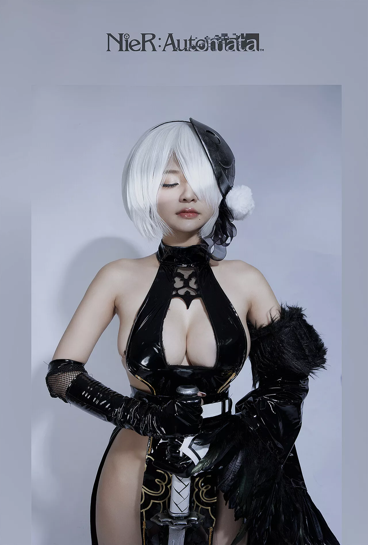 【Azami Azami】 美容 NieR_Automata 2B Cosplay 福利