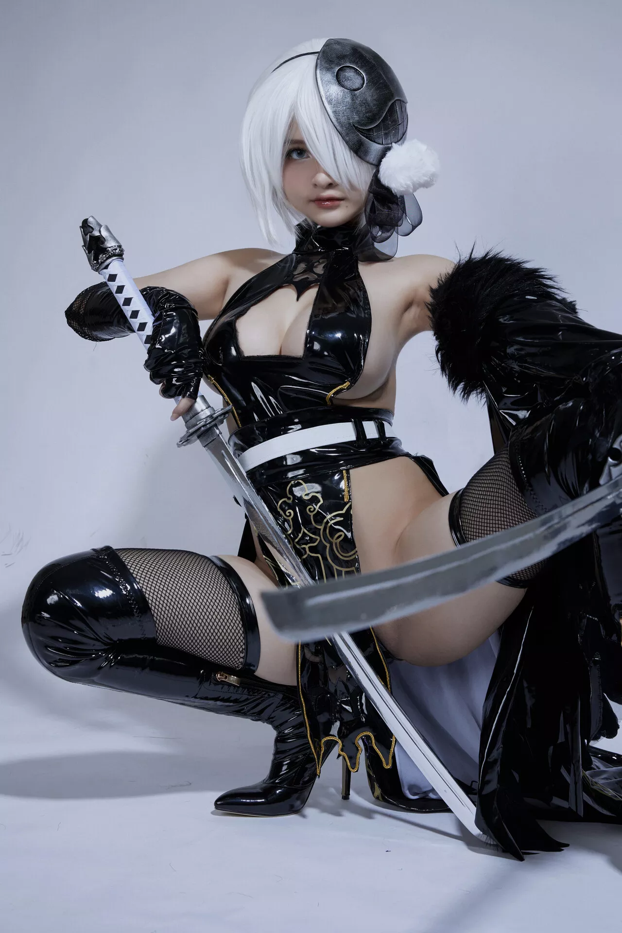 【Azami Azami】 美容 NieR_Automata 2B Cosplay 福利