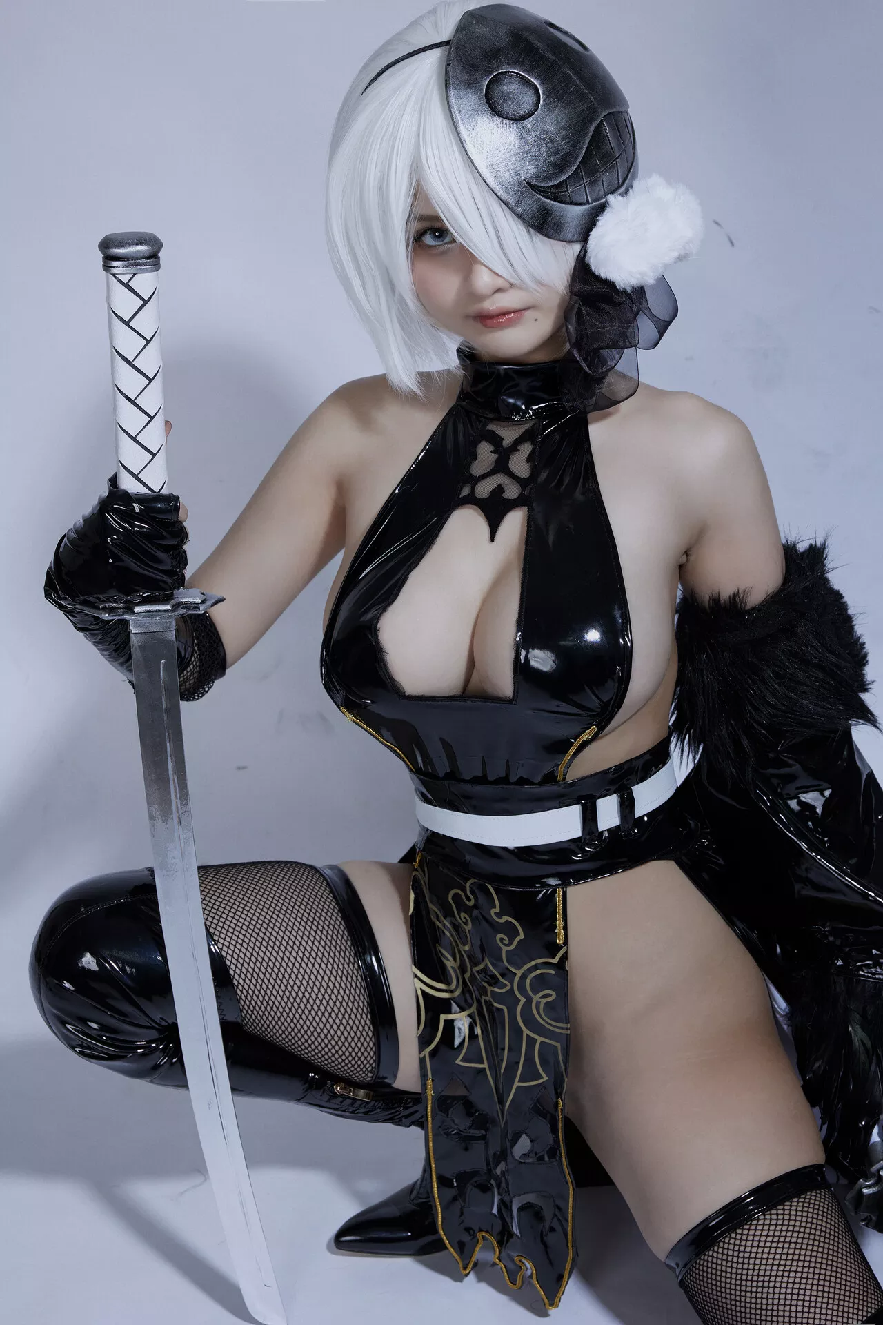 【Azami Azami】 美容 NieR_Automata 2B Cosplay 福利