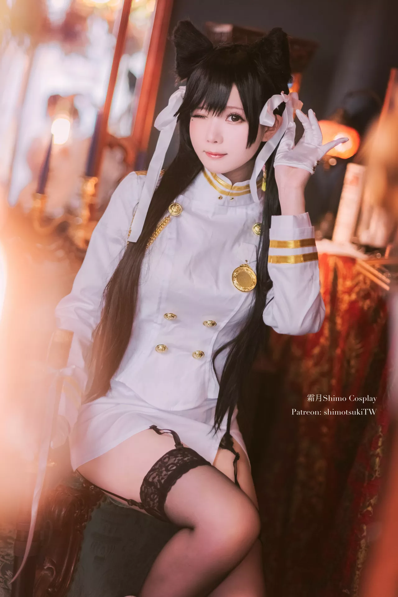 Cosplay 犬 佳人 【霜月 (Azur 碧蓝航线 shimo】 福利 Atago 爱宕 Lane )