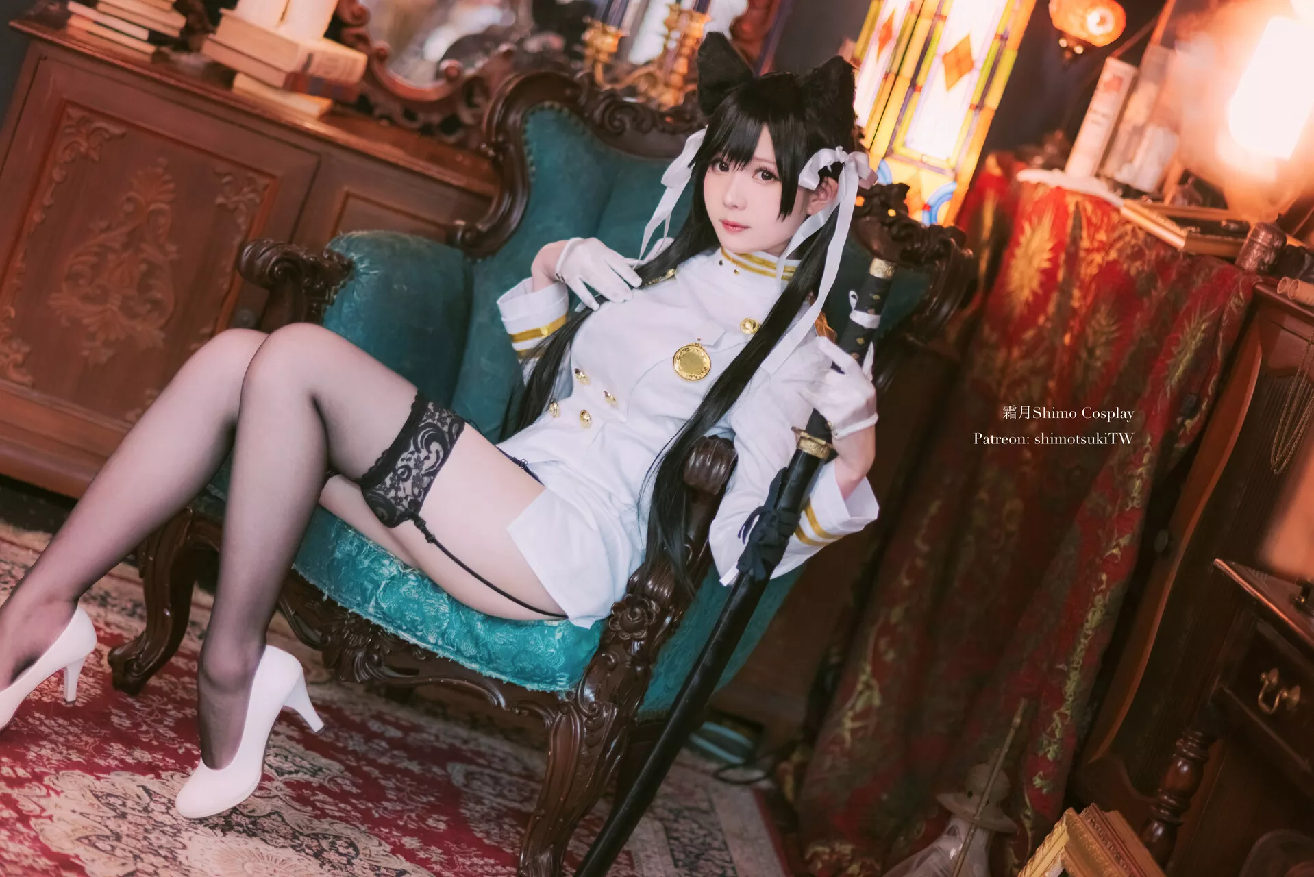 Cosplay 犬 佳人 【霜月 (Azur 碧蓝航线 shimo】 福利 Atago 爱宕 Lane )