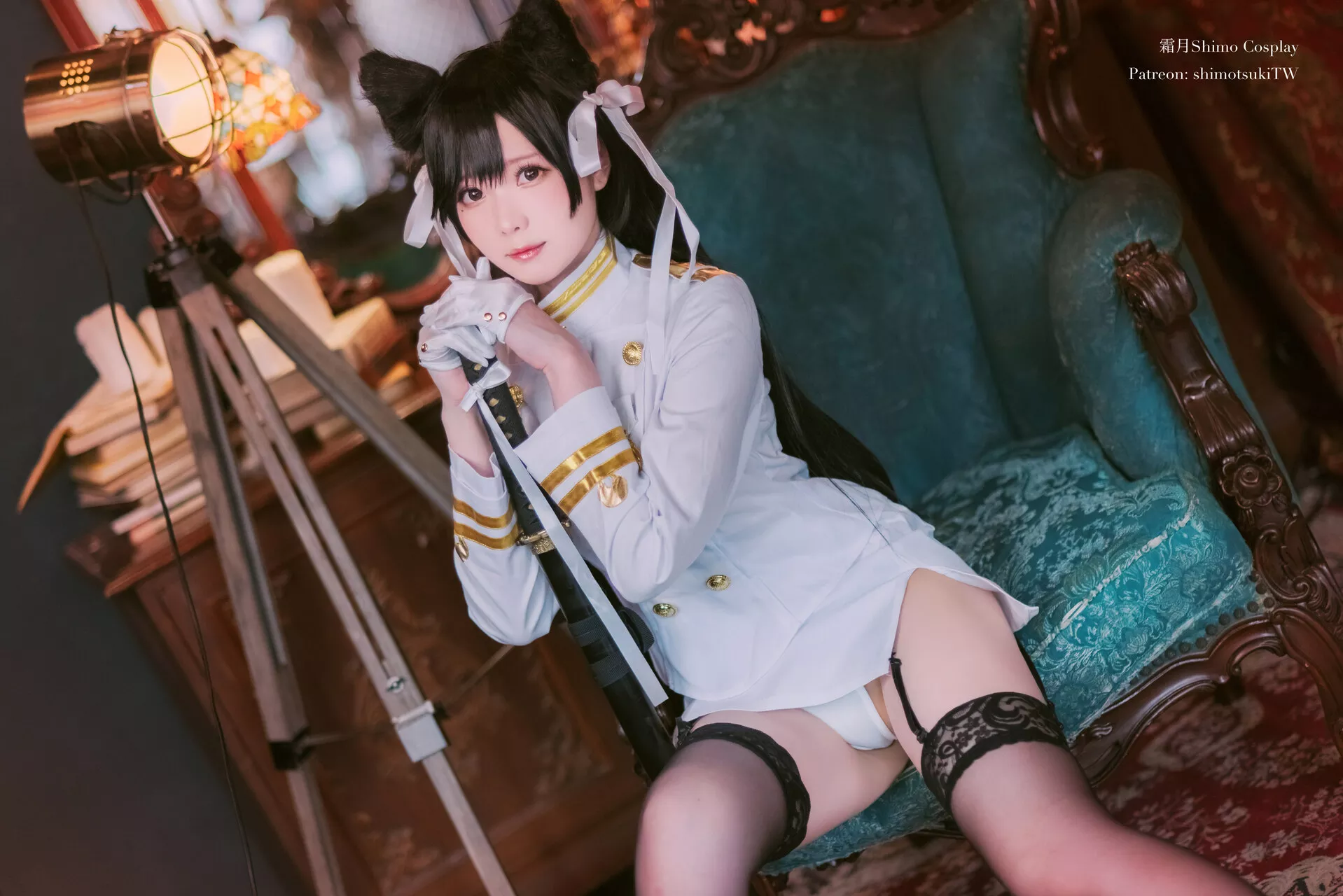 Cosplay 犬 佳人 【霜月 (Azur 碧蓝航线 shimo】 福利 Atago 爱宕 Lane )