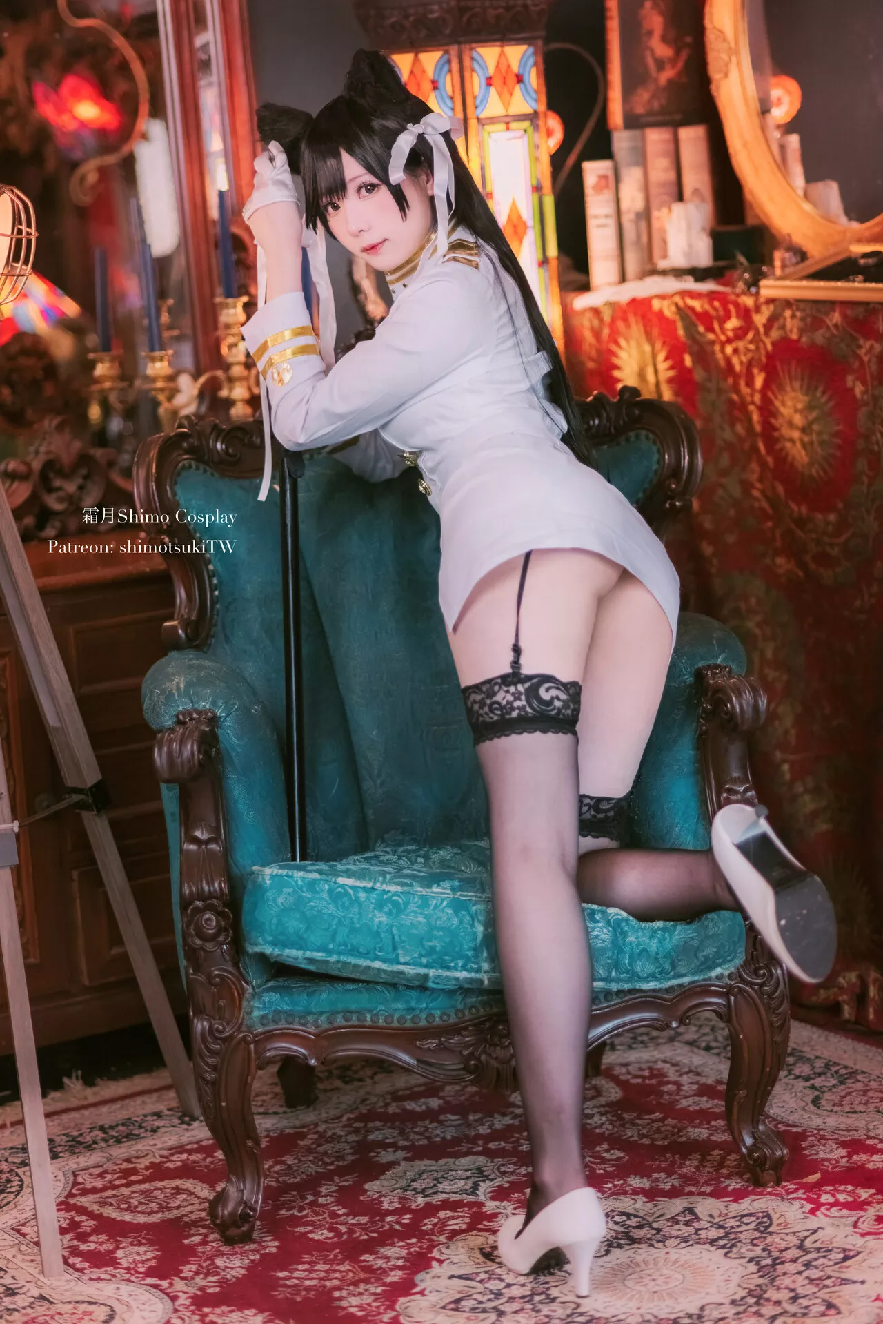 Cosplay 犬 佳人 【霜月 (Azur 碧蓝航线 shimo】 福利 Atago 爱宕 Lane )