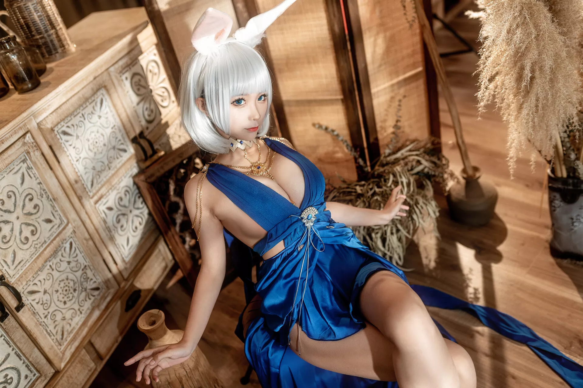 【蠢沫沫】 Cosplay Lane ) 碧蓝航线 美女 Kaga 福报 鸾 加贺 (Azur