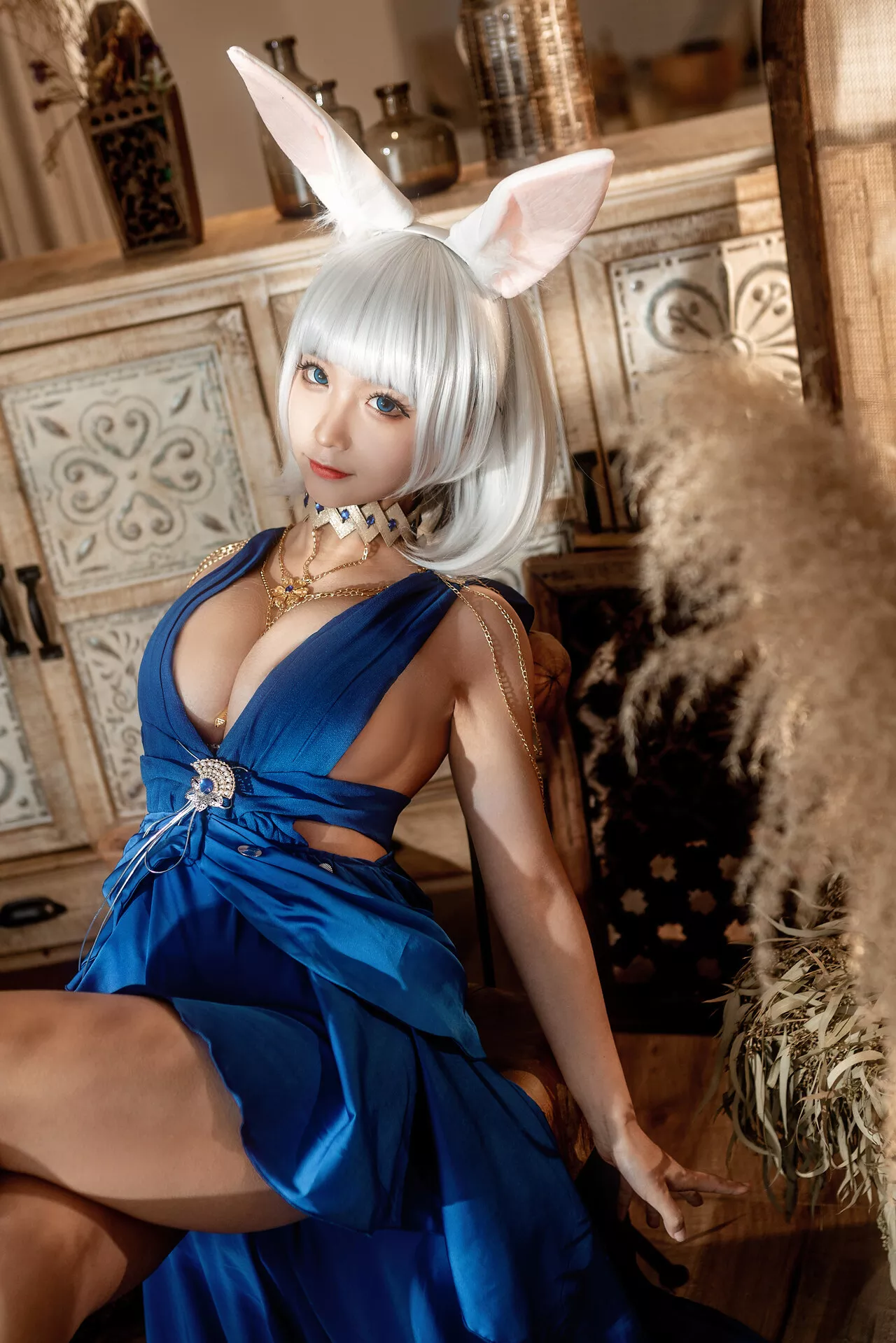 【蠢沫沫】 Cosplay Lane ) 碧蓝航线 美女 Kaga 福报 鸾 加贺 (Azur