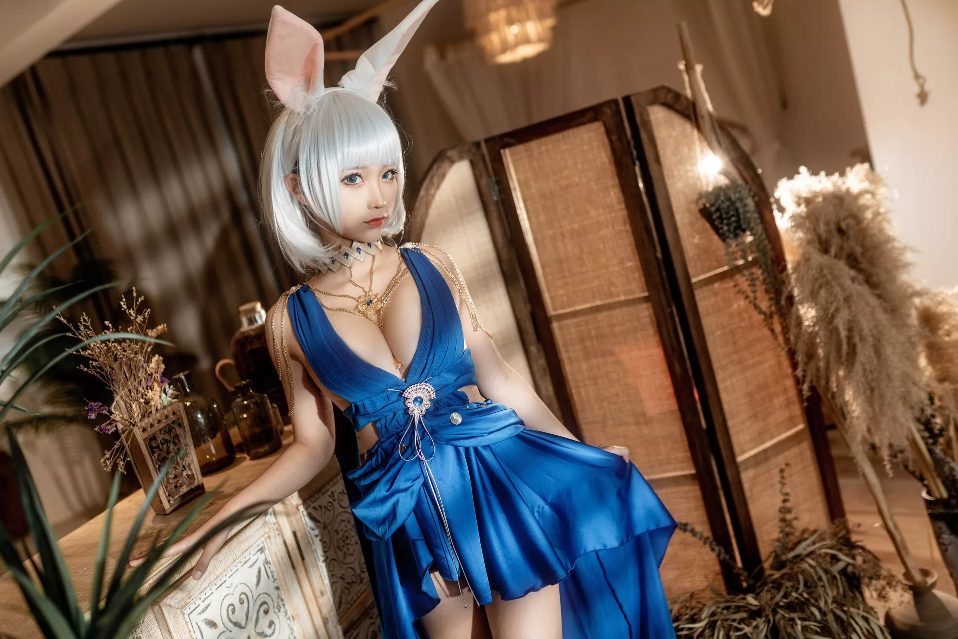 【蠢沫沫】 Cosplay Lane ) 碧蓝航线 美女 Kaga 福报 鸾 加贺 (Azur