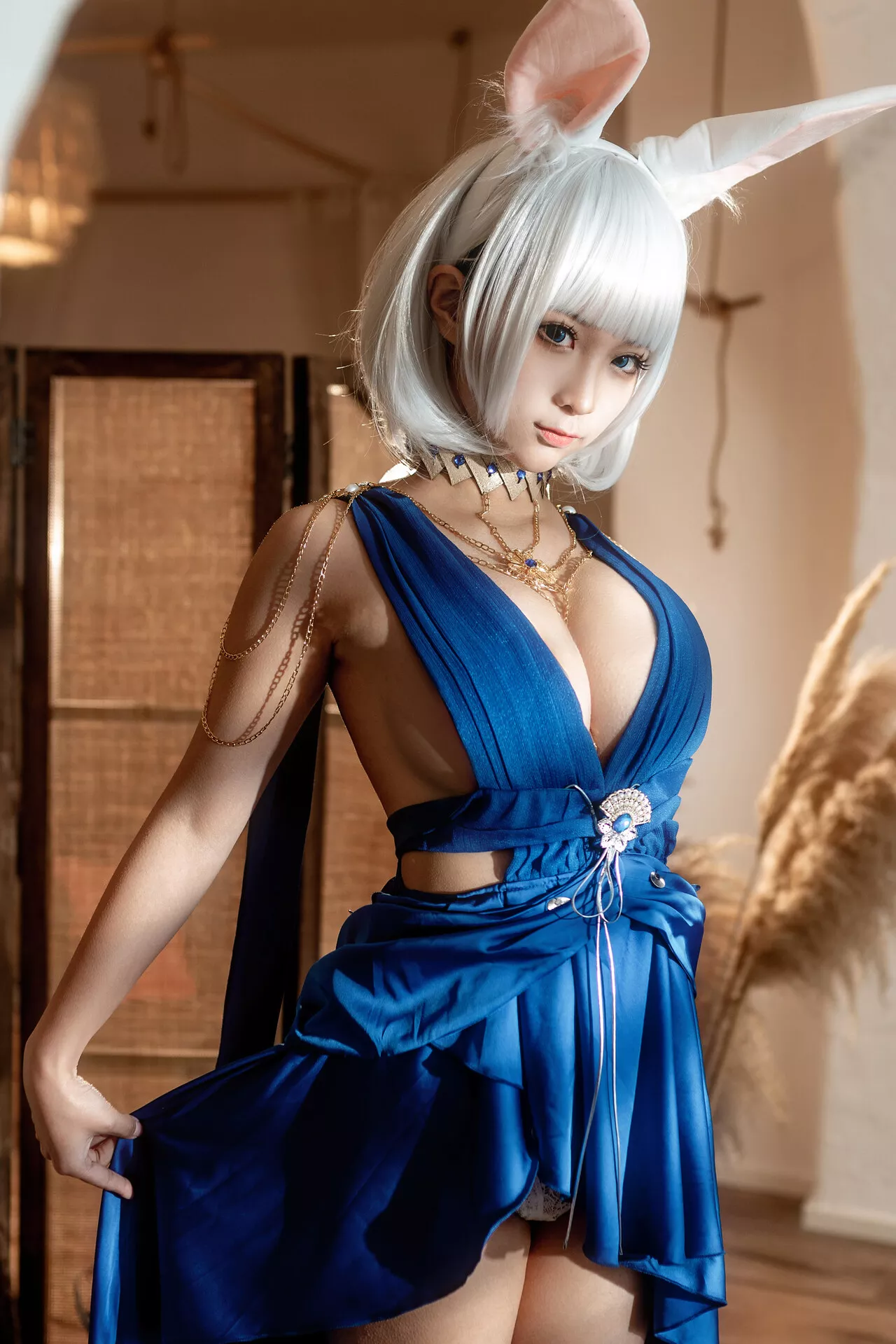 【蠢沫沫】 Cosplay Lane ) 碧蓝航线 美女 Kaga 福报 鸾 加贺 (Azur