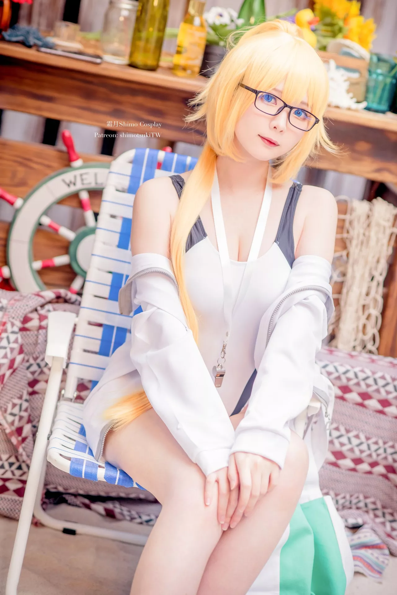 d ) 【霜月 shimo】 Jeanne 福利 贞德 Cosplay 仙女 ( Arc