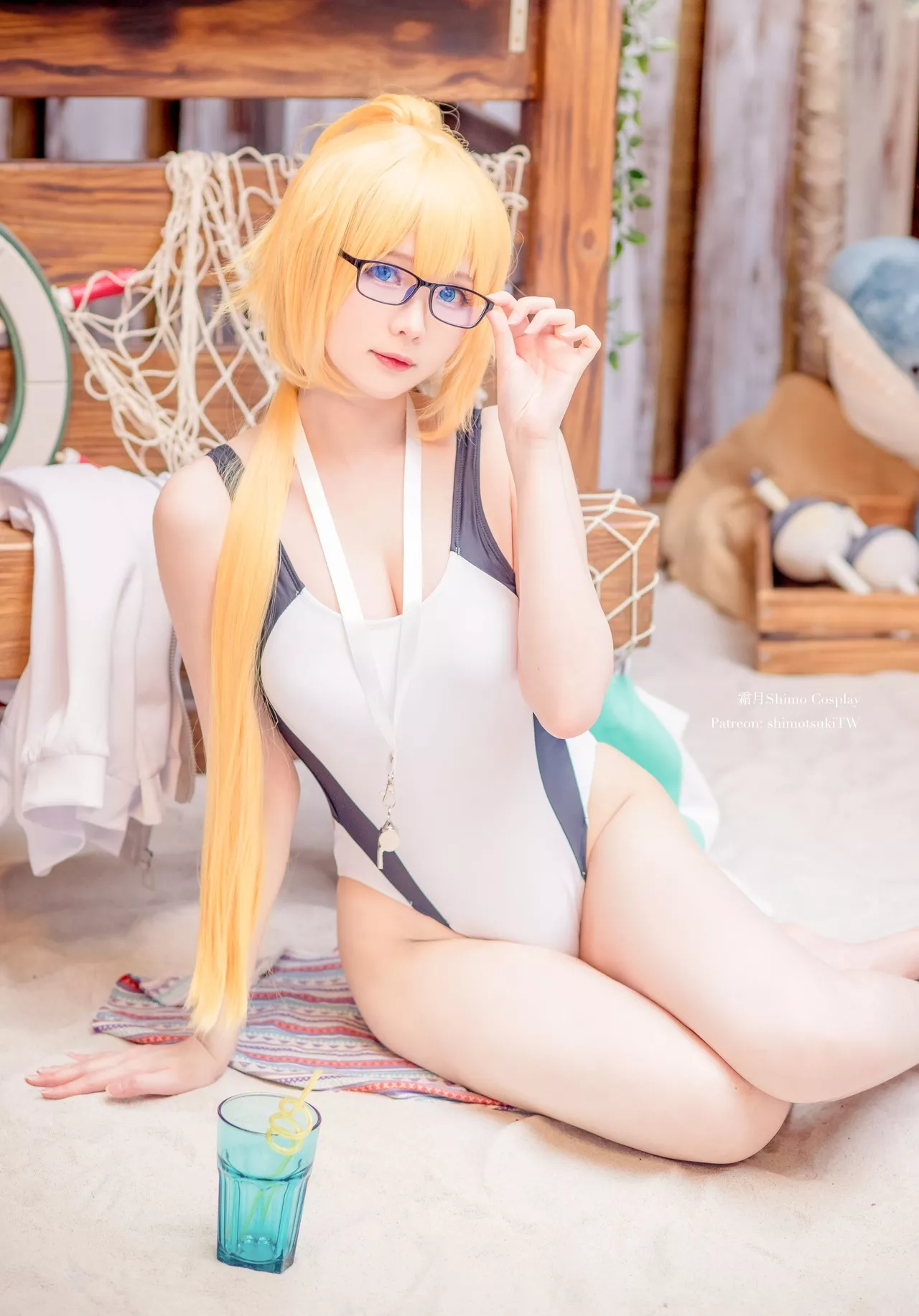 d ) 【霜月 shimo】 Jeanne 福利 贞德 Cosplay 仙女 ( Arc