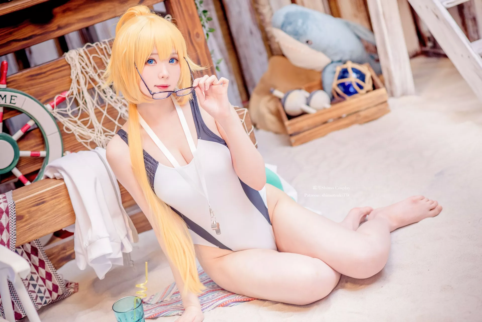 d ) 【霜月 shimo】 Jeanne 福利 贞德 Cosplay 仙女 ( Arc