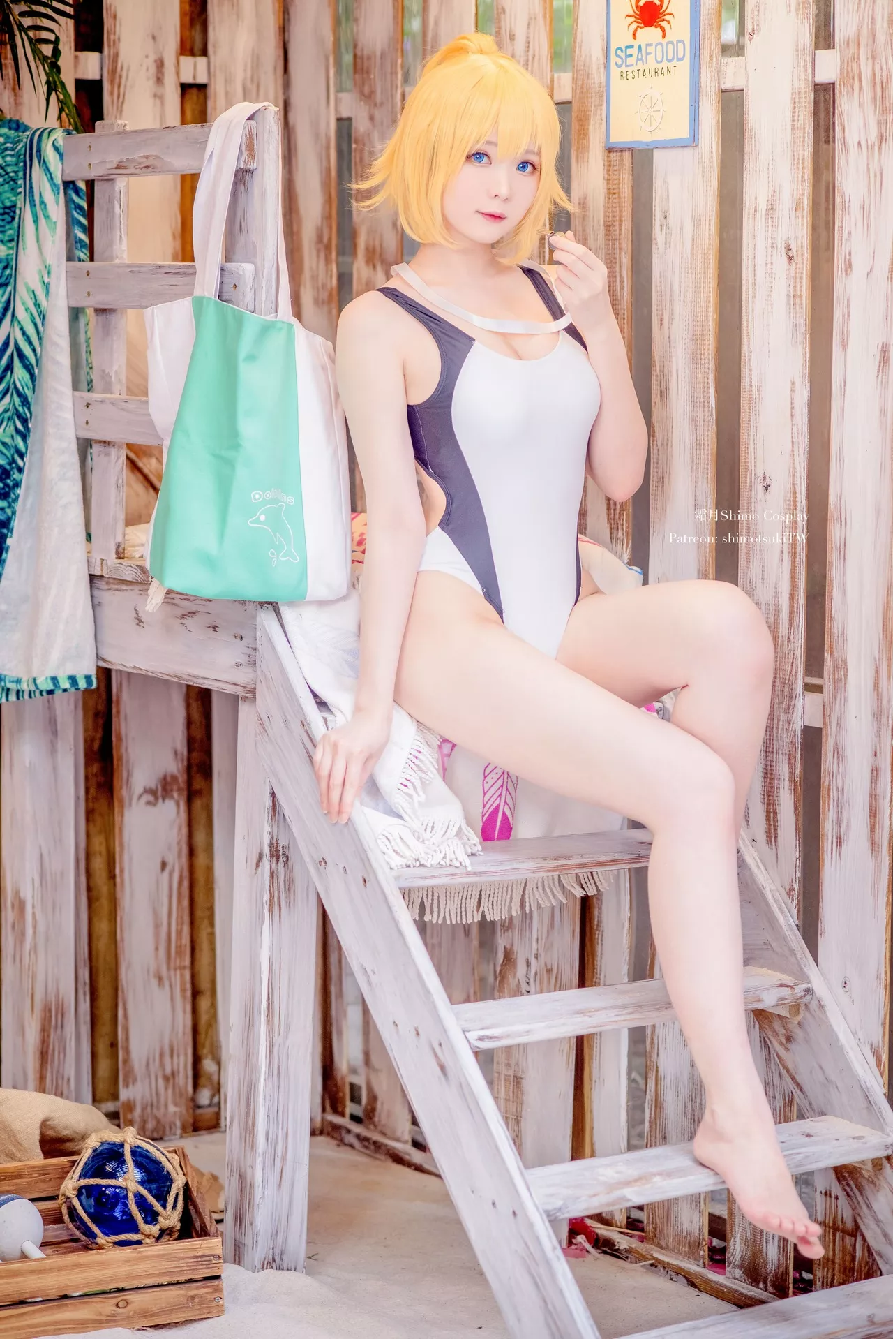 d ) 【霜月 shimo】 Jeanne 福利 贞德 Cosplay 仙女 ( Arc