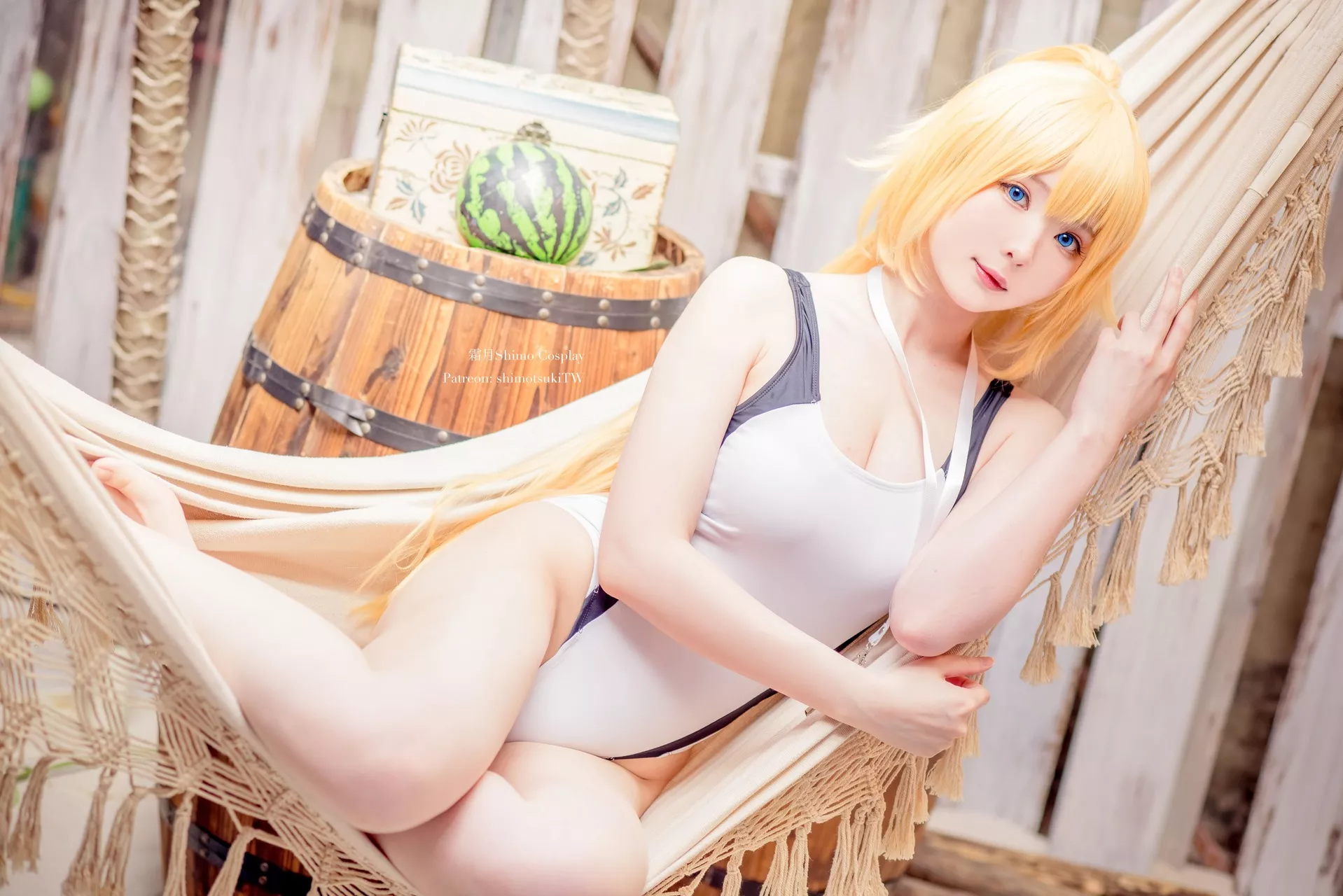 d ) 【霜月 shimo】 Jeanne 福利 贞德 Cosplay 仙女 ( Arc
