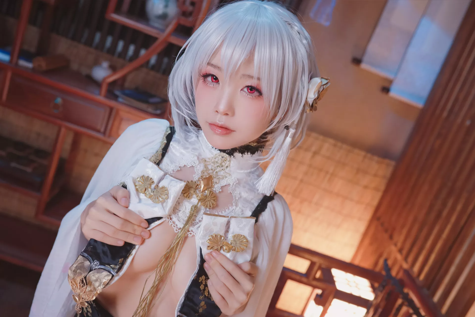cos 碧蓝航线 player ) 私拍 Aqua】 仙女 (Azur Lane 福报 Cosplay Sirius 【水淼 福报