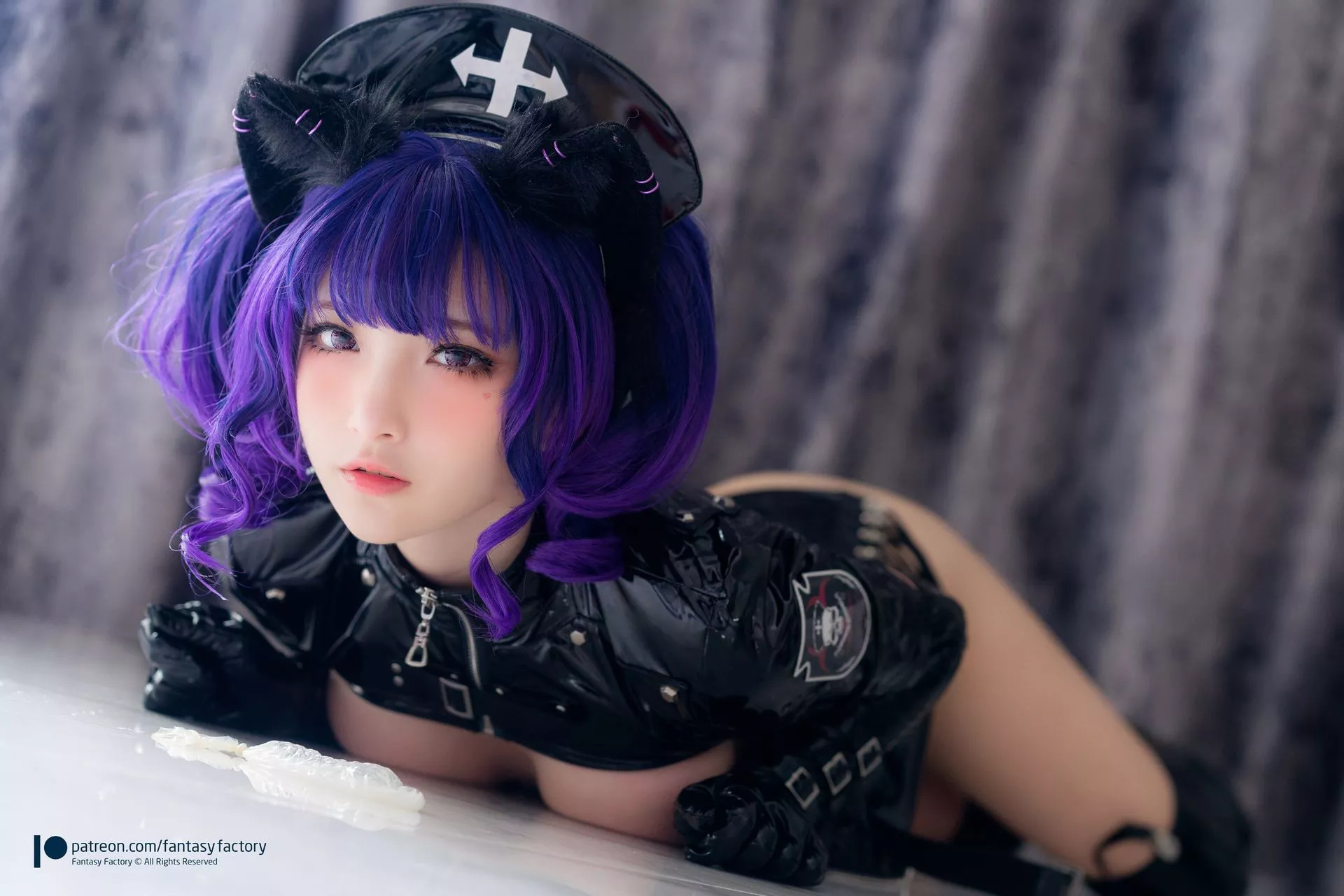 大尺寸组图 台模 人体 Ding 小丁 《BlackCatNurse》