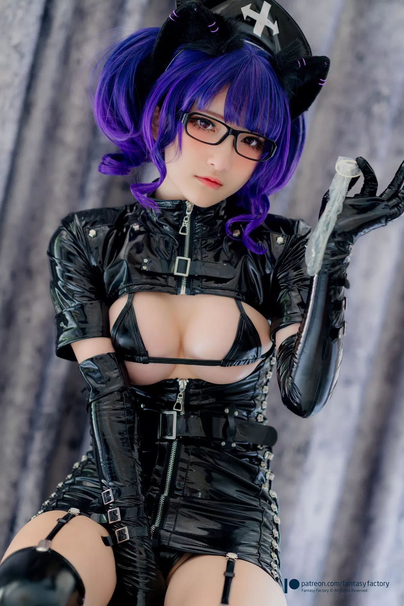 大尺寸组图 台模 人体 Ding 小丁 《BlackCatNurse》