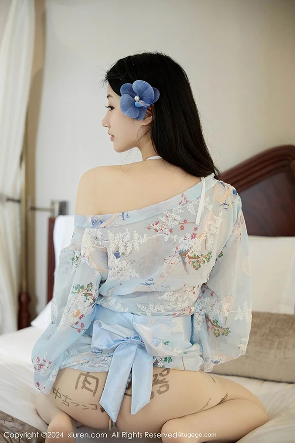 浅蓝色和服丰腴大屁股诱惑力十足 陈小花 秀人 尤物