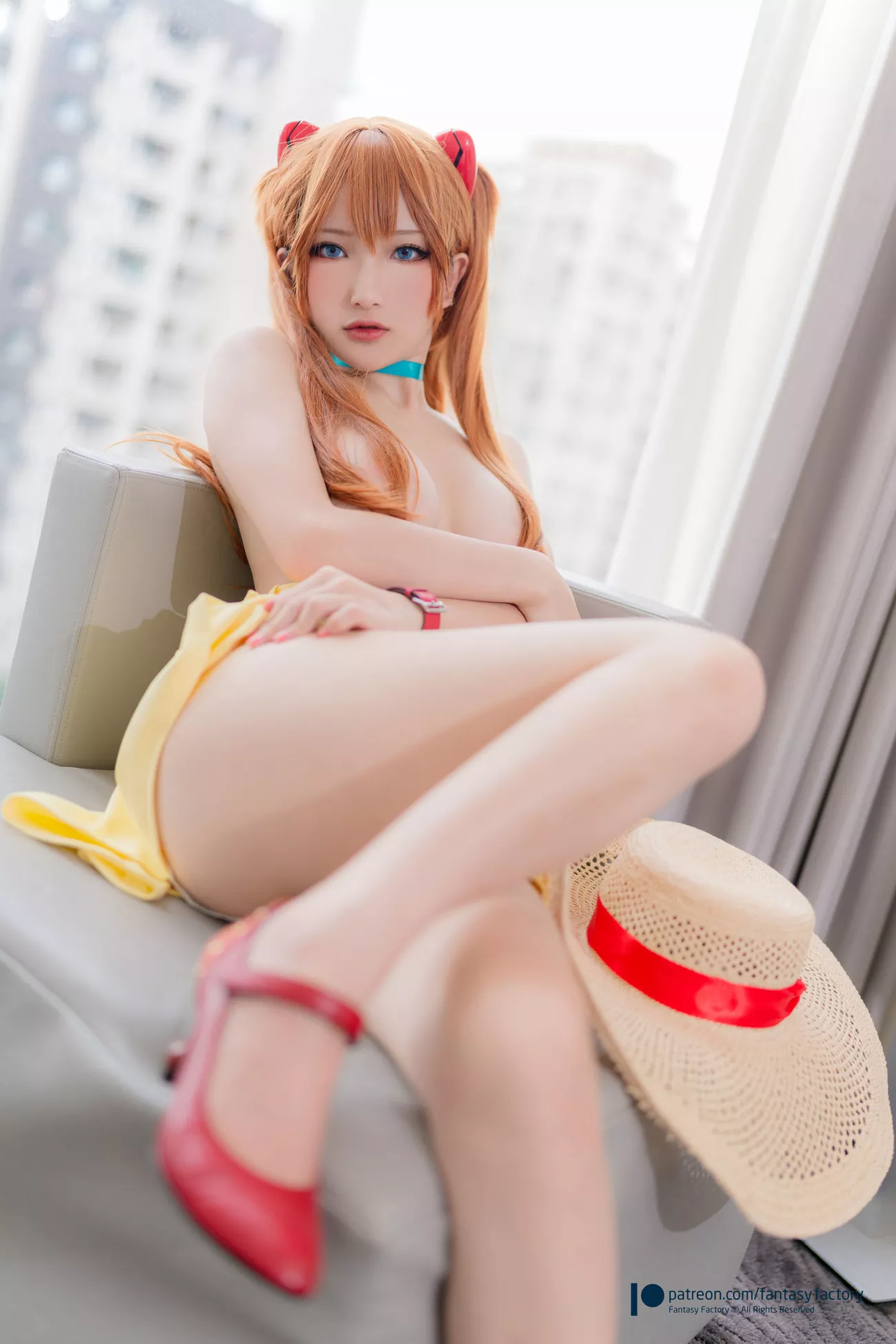 大尺寸组图 人体 《AsukaYellowDress》 小丁 台模 Ding