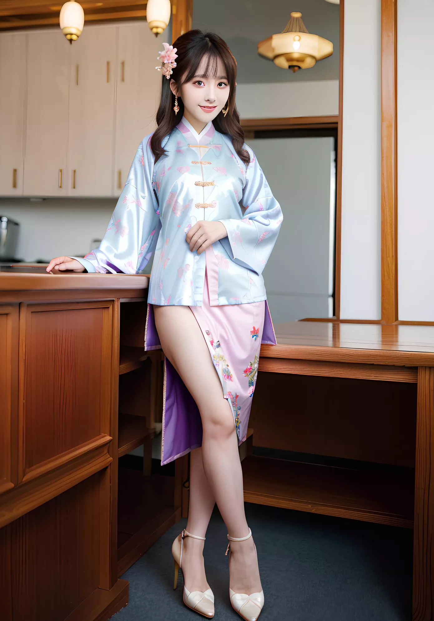 の妖娆与神秘 全集修正 史爱玲 翩翩起舞之明朝美人 AI美人 高品质