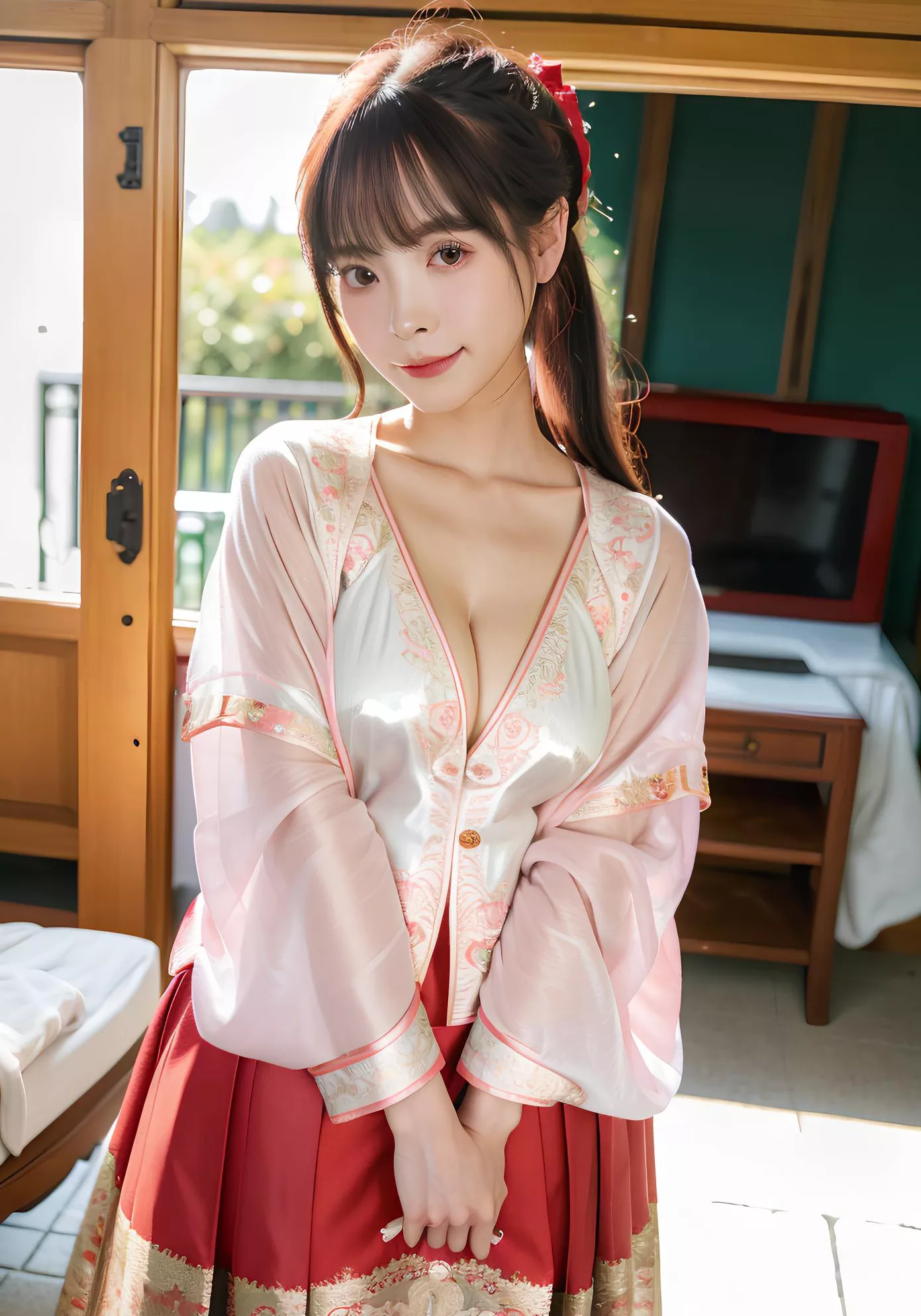 の妖娆与神秘 全集修正 史爱玲 翩翩起舞之明朝美人 AI美人 高品质