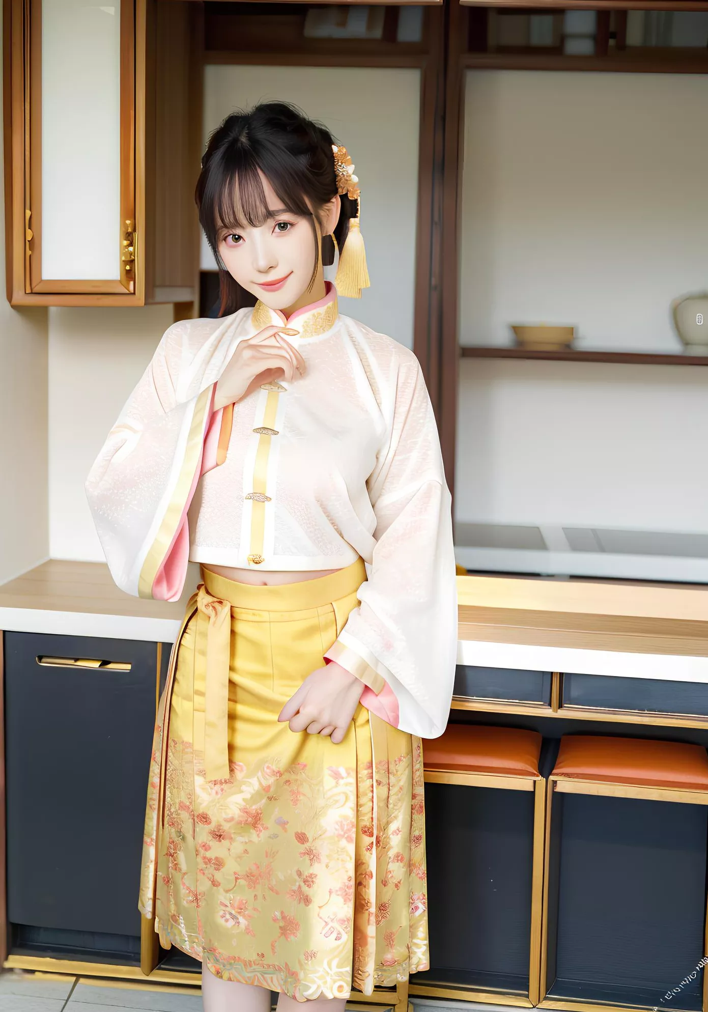の妖娆与神秘 全集修正 史爱玲 翩翩起舞之明朝美人 AI美人 高品质