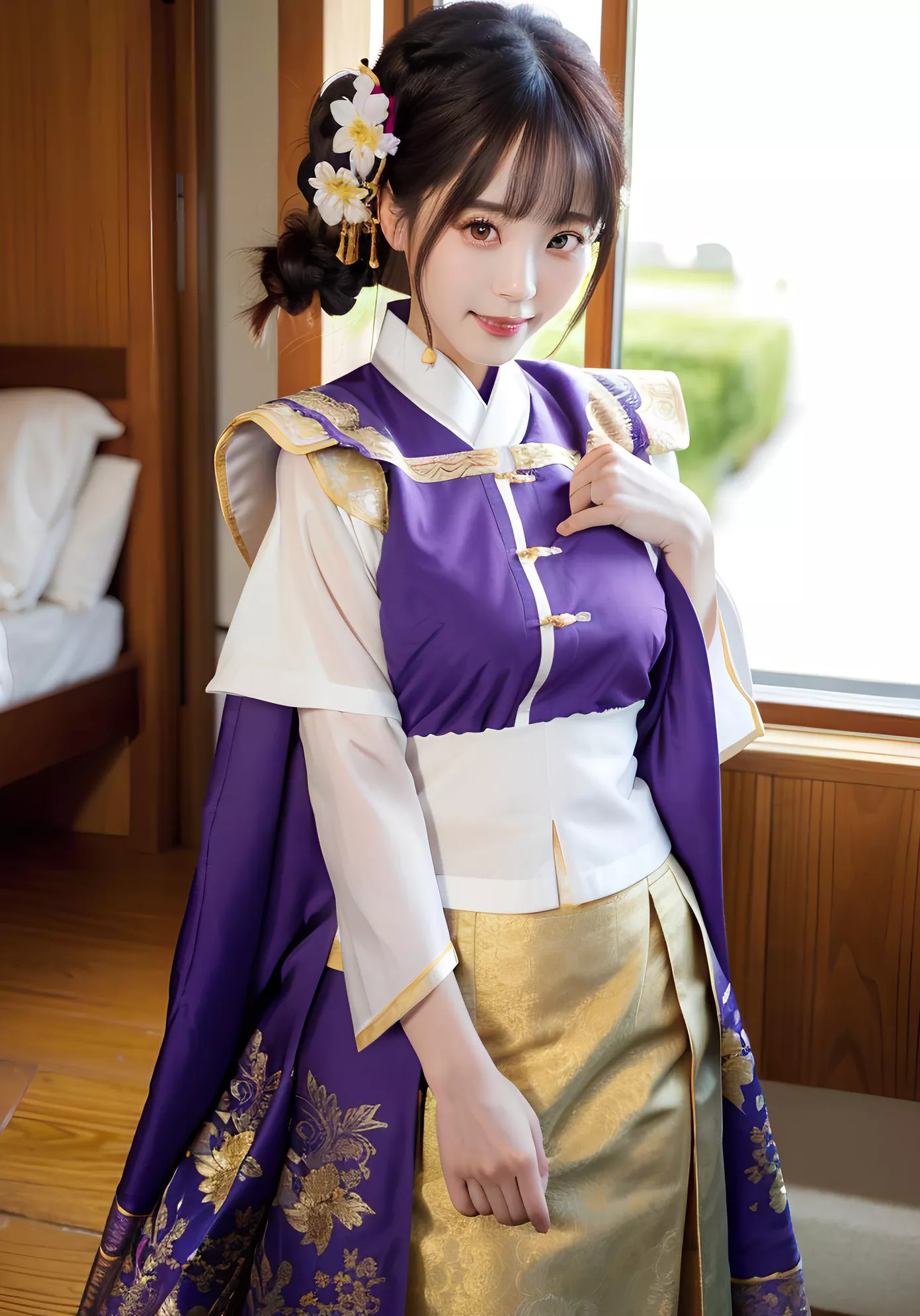 の妖娆与神秘 全集修正 史爱玲 翩翩起舞之明朝美人 AI美人 高品质