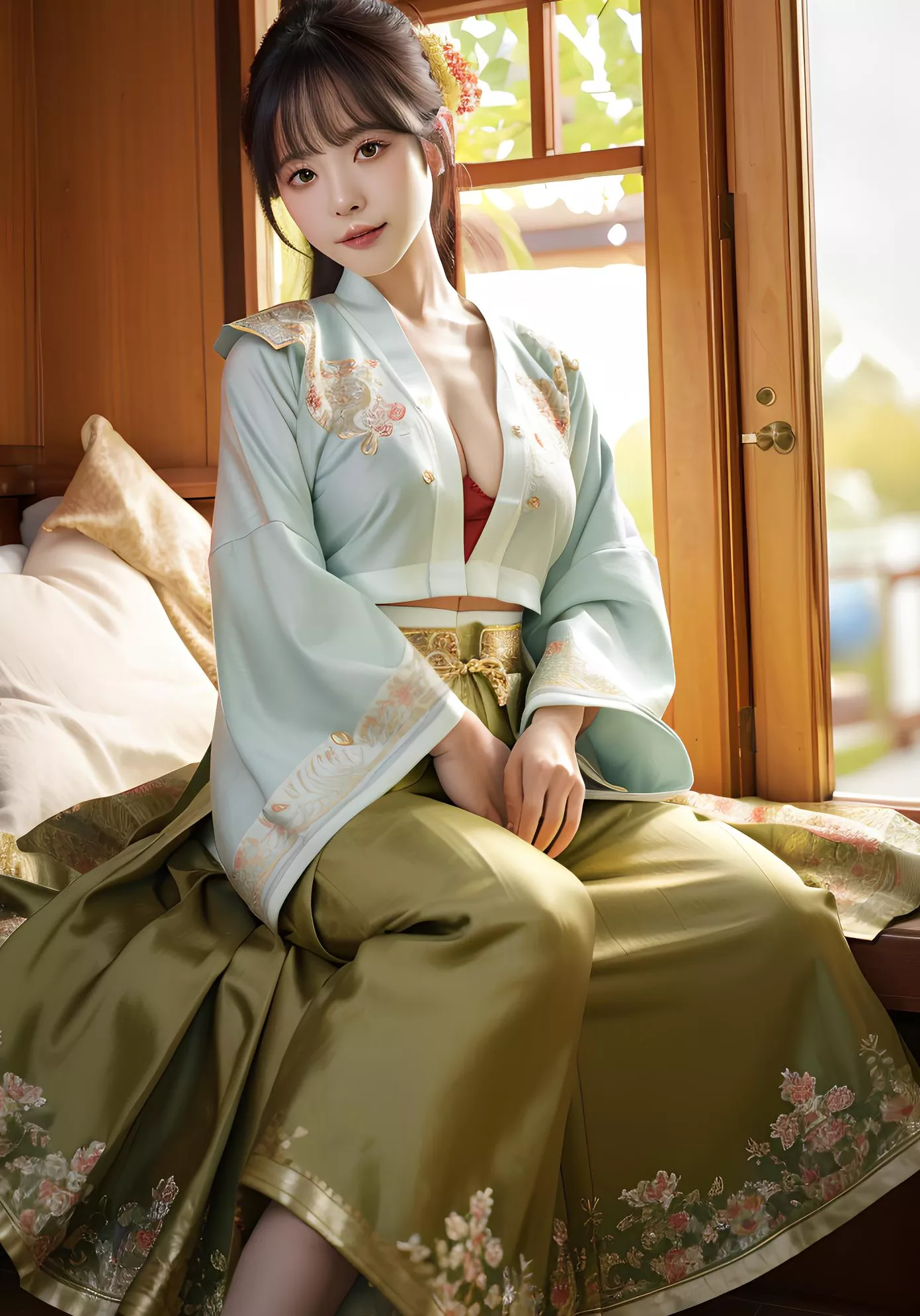 の妖娆与神秘 全集修正 史爱玲 翩翩起舞之明朝美人 AI美人 高品质