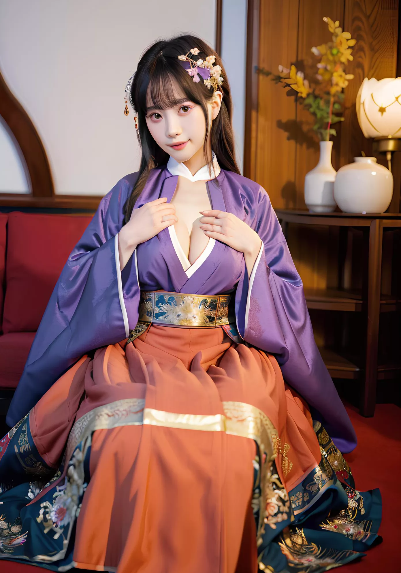 の妖娆与神秘 全集修正 史爱玲 翩翩起舞之明朝美人 AI美人 高品质