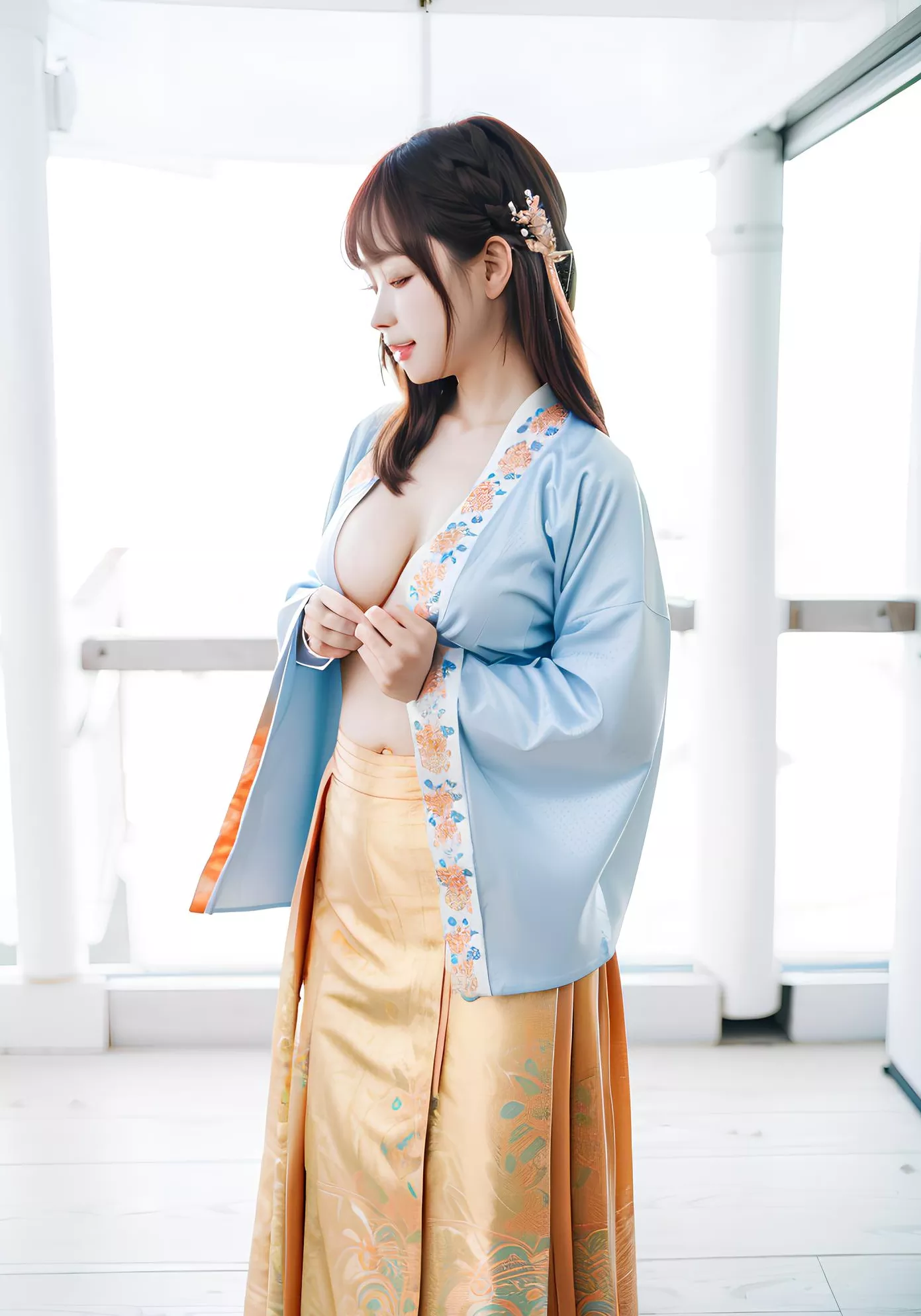 の妖娆与神秘 全集修正 史爱玲 翩翩起舞之明朝美人 AI美人 高品质