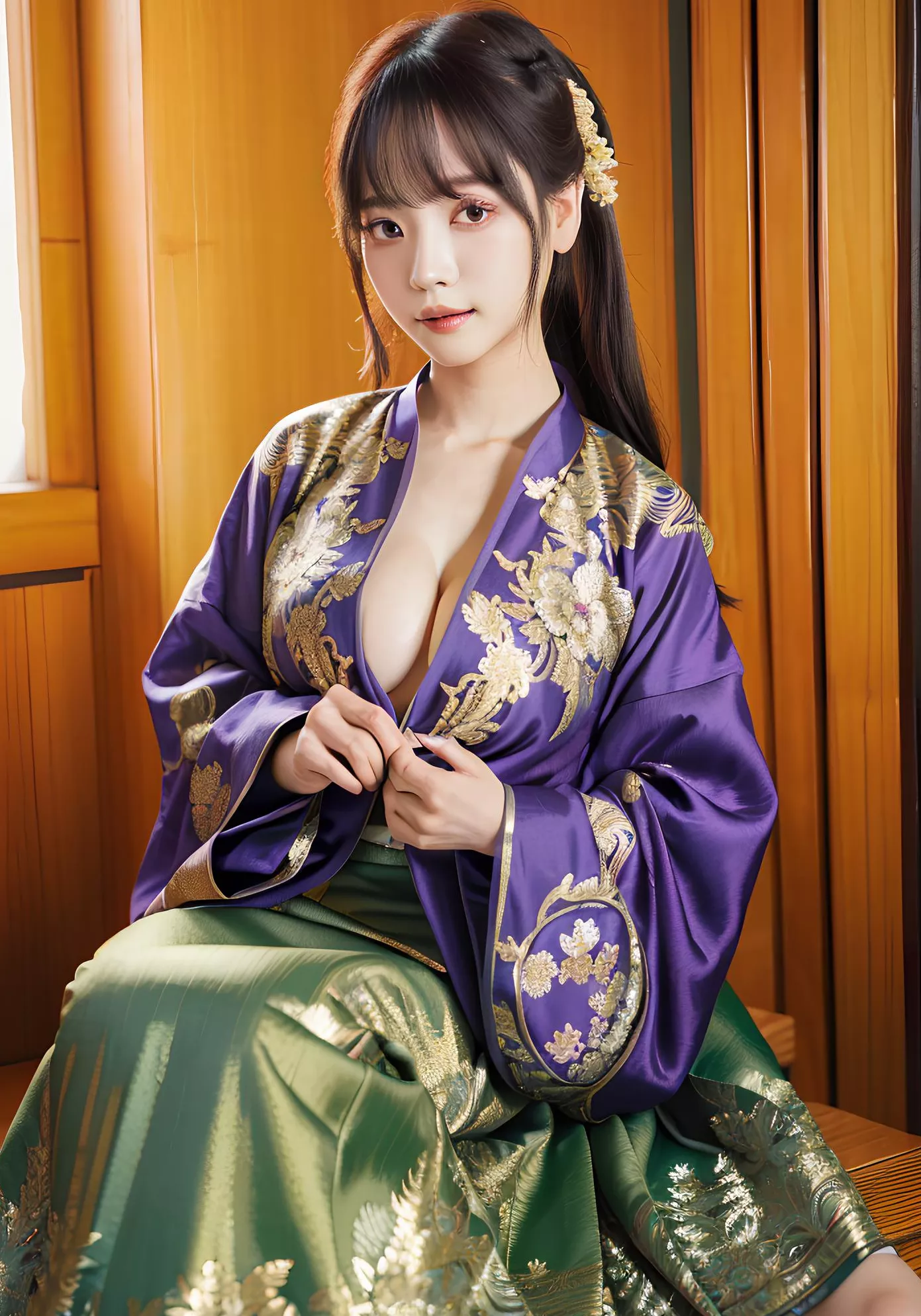 の妖娆与神秘 全集修正 史爱玲 翩翩起舞之明朝美人 AI美人 高品质