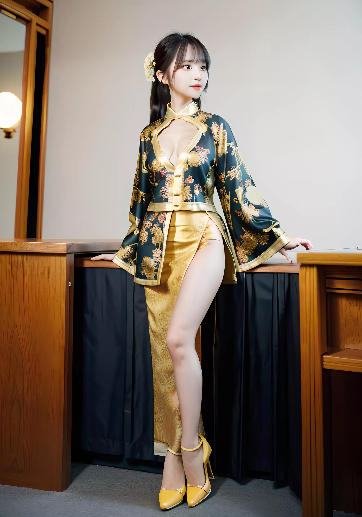 の妖娆与神秘 全集修正 史爱玲 翩翩起舞之明朝美人 AI美人 高品质