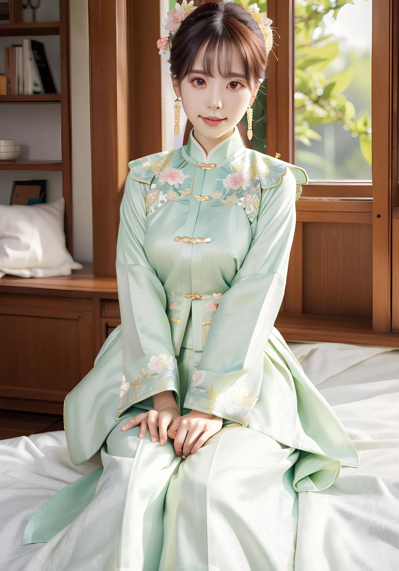 の妖娆与神秘 全集修正 史爱玲 翩翩起舞之明朝美人 AI美人 高品质